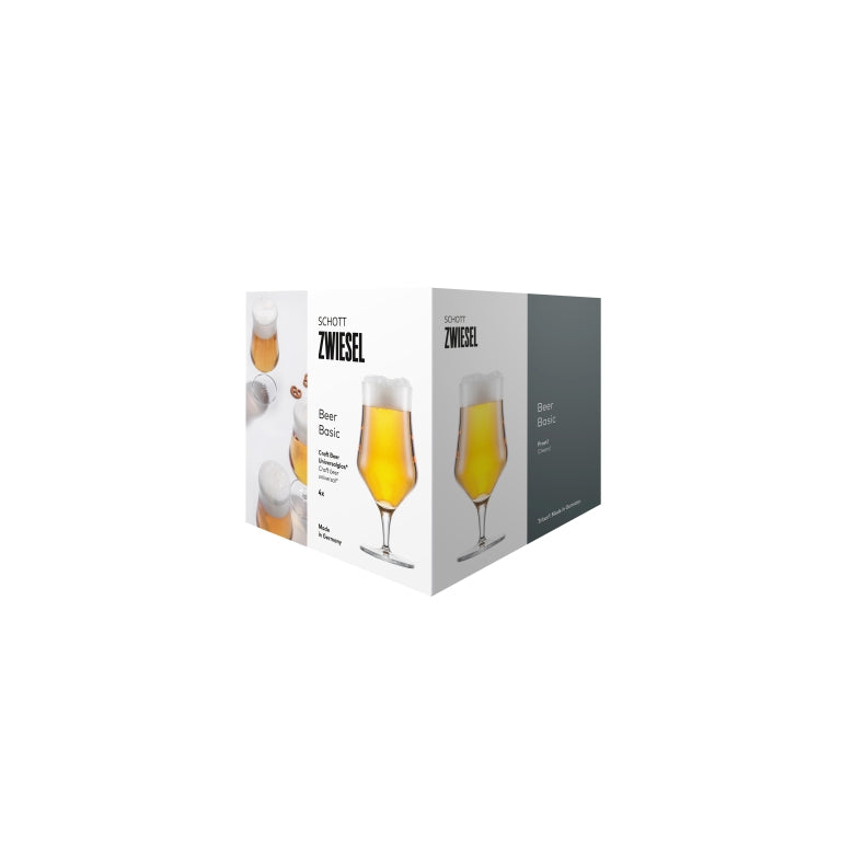 Schott Zwiesel Beer Basic verre à bière artisanale 30 Cl avec repère gradué - 4 pièces