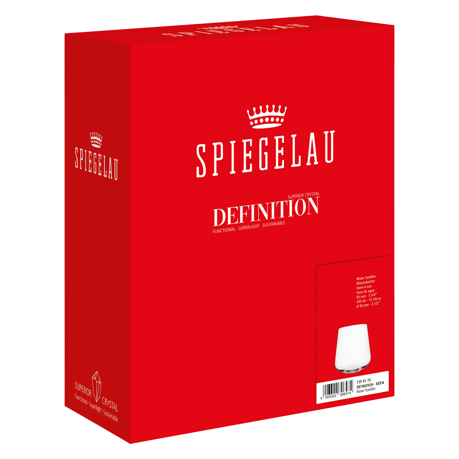 Spiegelau Definition Tumbler 43 Cl - 12 Stuks - Glazen.nl