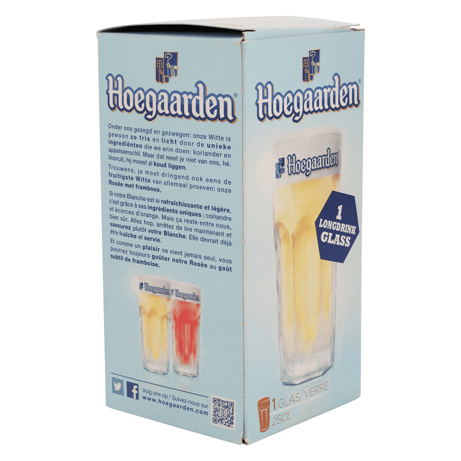 Hoegaarden Bierglas / Longdrinkglas 25 Cl - Giftbox - Glazen.nl