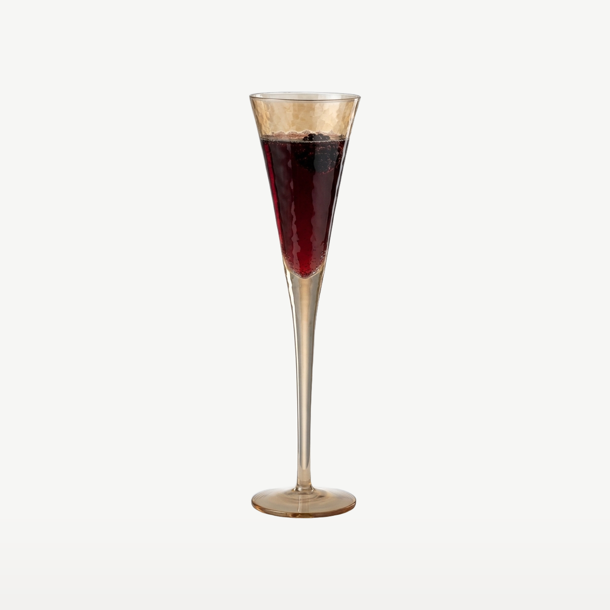 J-Line Champagneglas 15 Cl Onregelmatig Amber - Glazen.nl