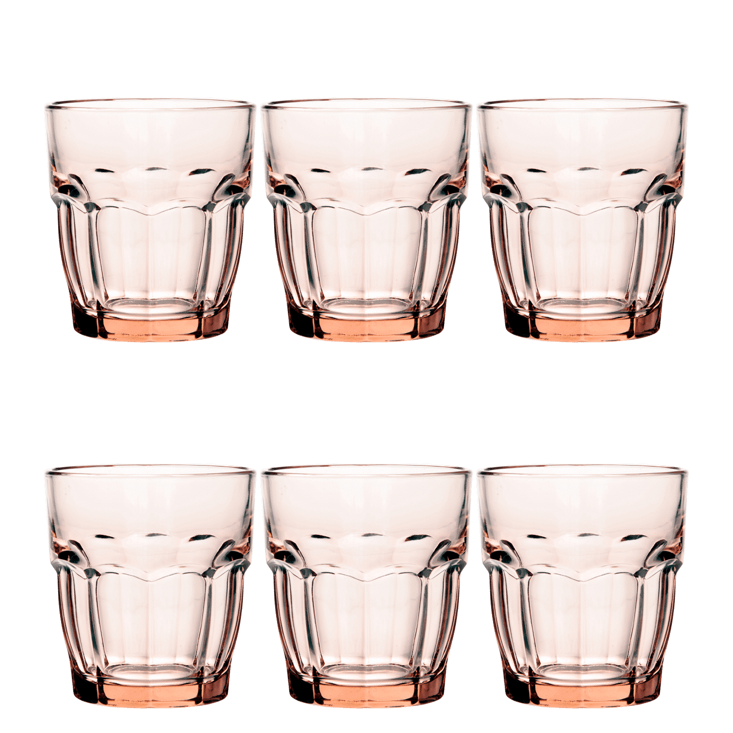 Bormioli Rocco Rock Bar Tumbler 27 Cl Oranje - 6 Stuks - Glazen.nl