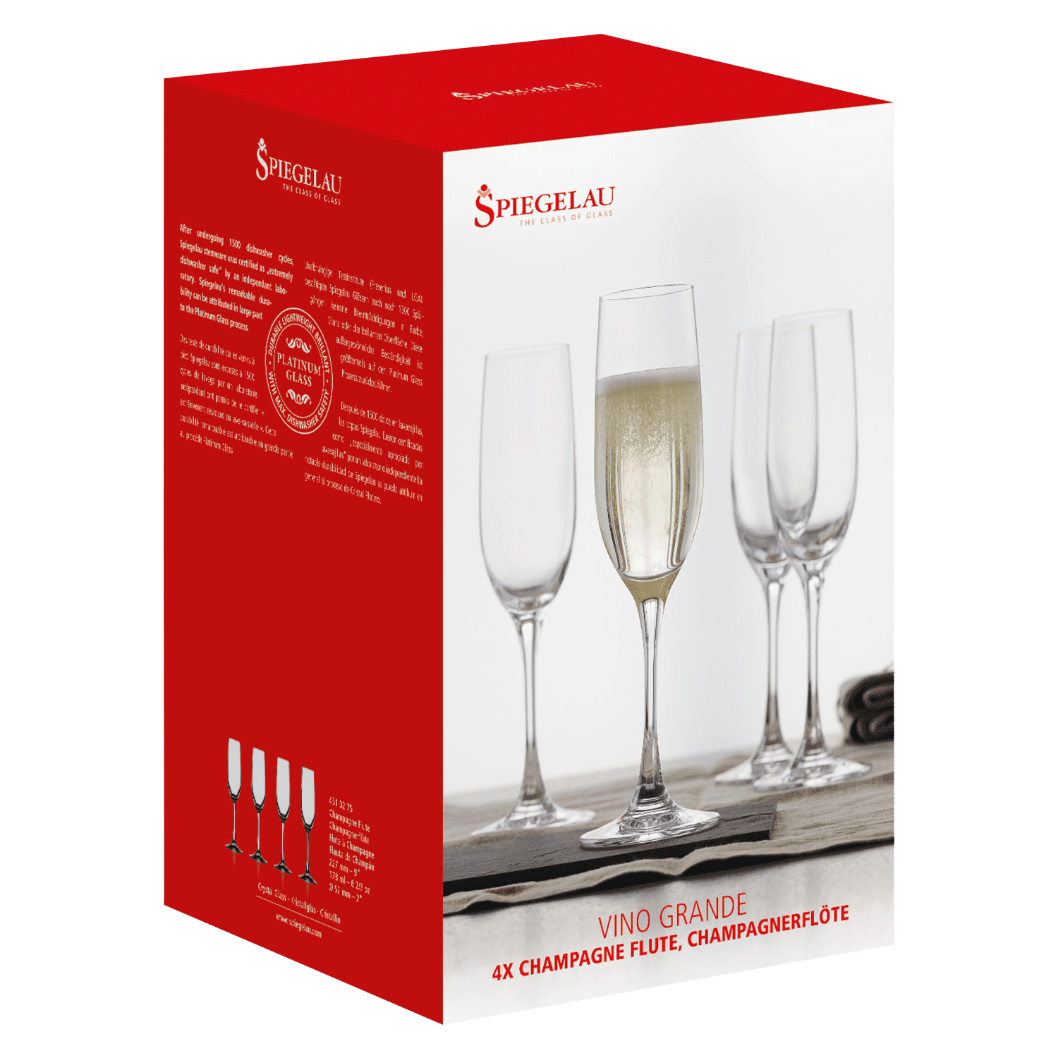 Spiegelau Vino Grande Champagneglas / Flute 18,5 Cl - 12 Stuks - Glazen.nl