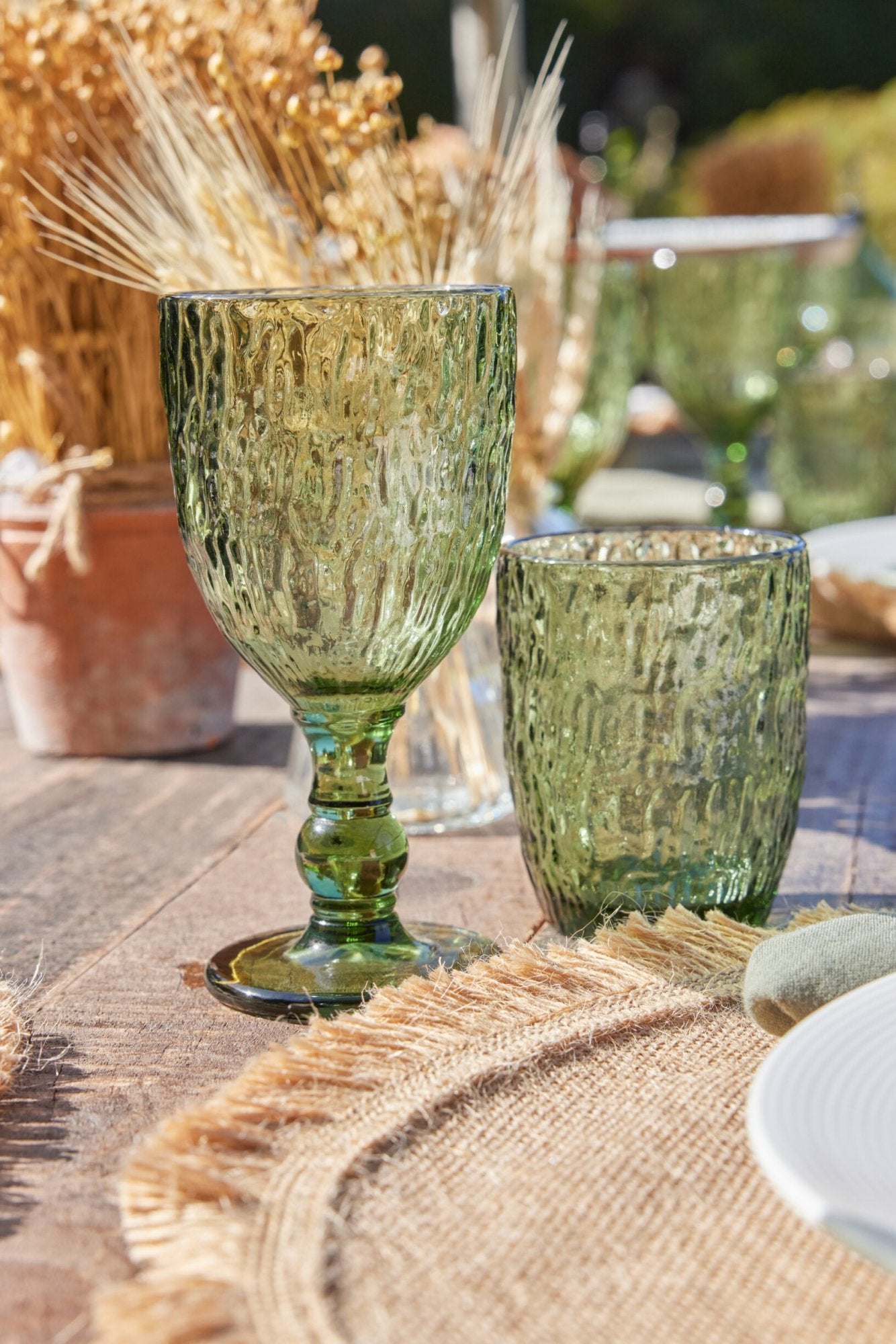 J-Line Vera Verre à vin vert