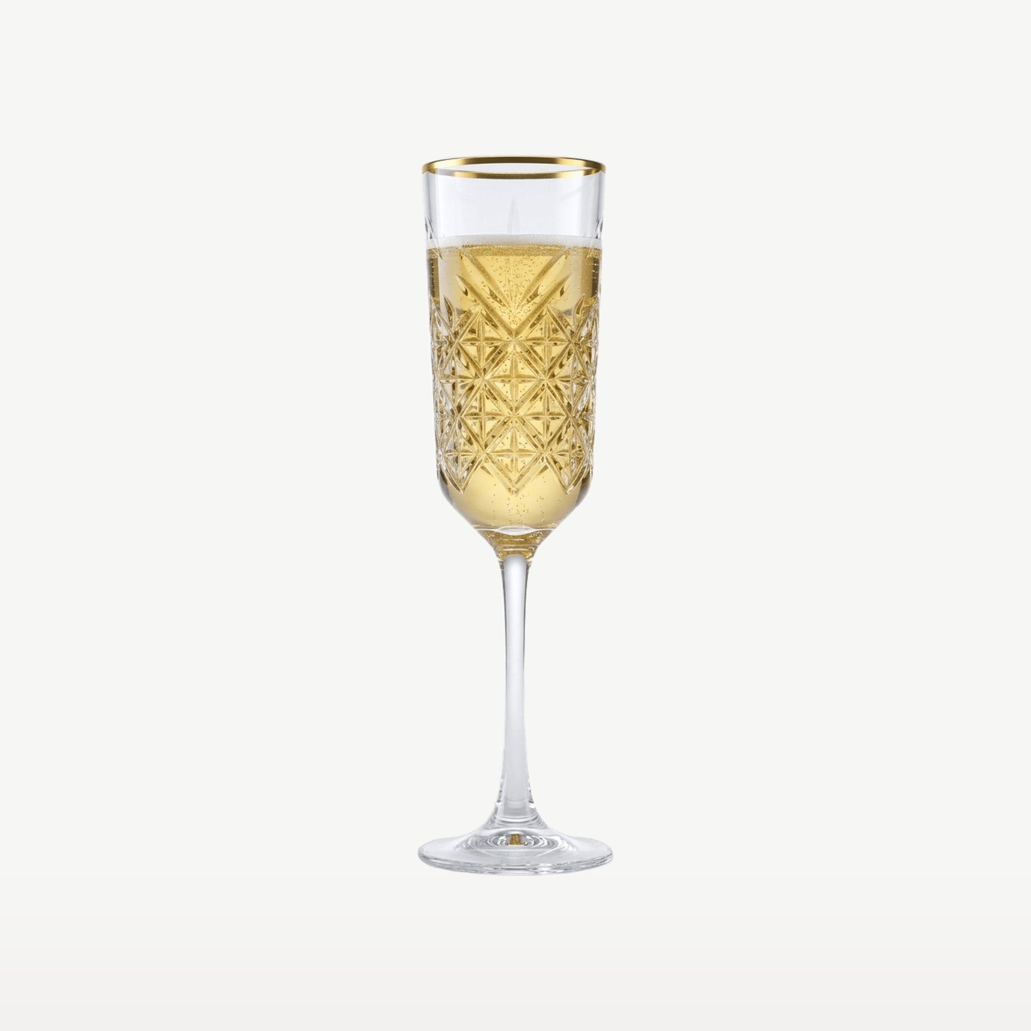 Pasabahce Timeless Champagneglas / Flute 17,5 Cl Gouden Rand - 4 Stuks - Glazen.nl