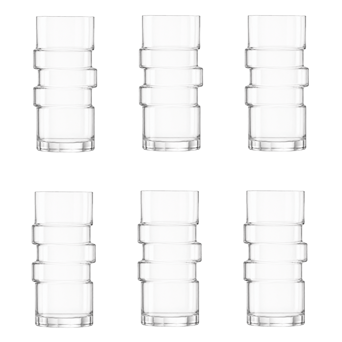 Onis The Glitch Longdrinkglazen 40 Cl - 6 stuks - Glazen.nl