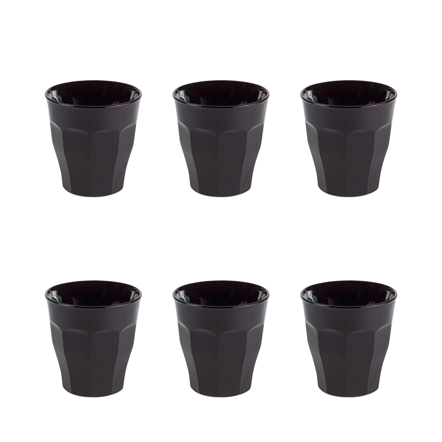 Duralex Picardie Tumbler 25 Cl Zwart - 6 Stuks