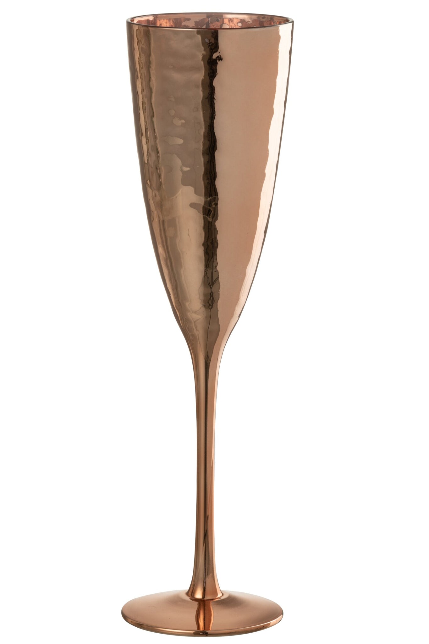 J-Line Flûte à champagne miroir cuivrée
