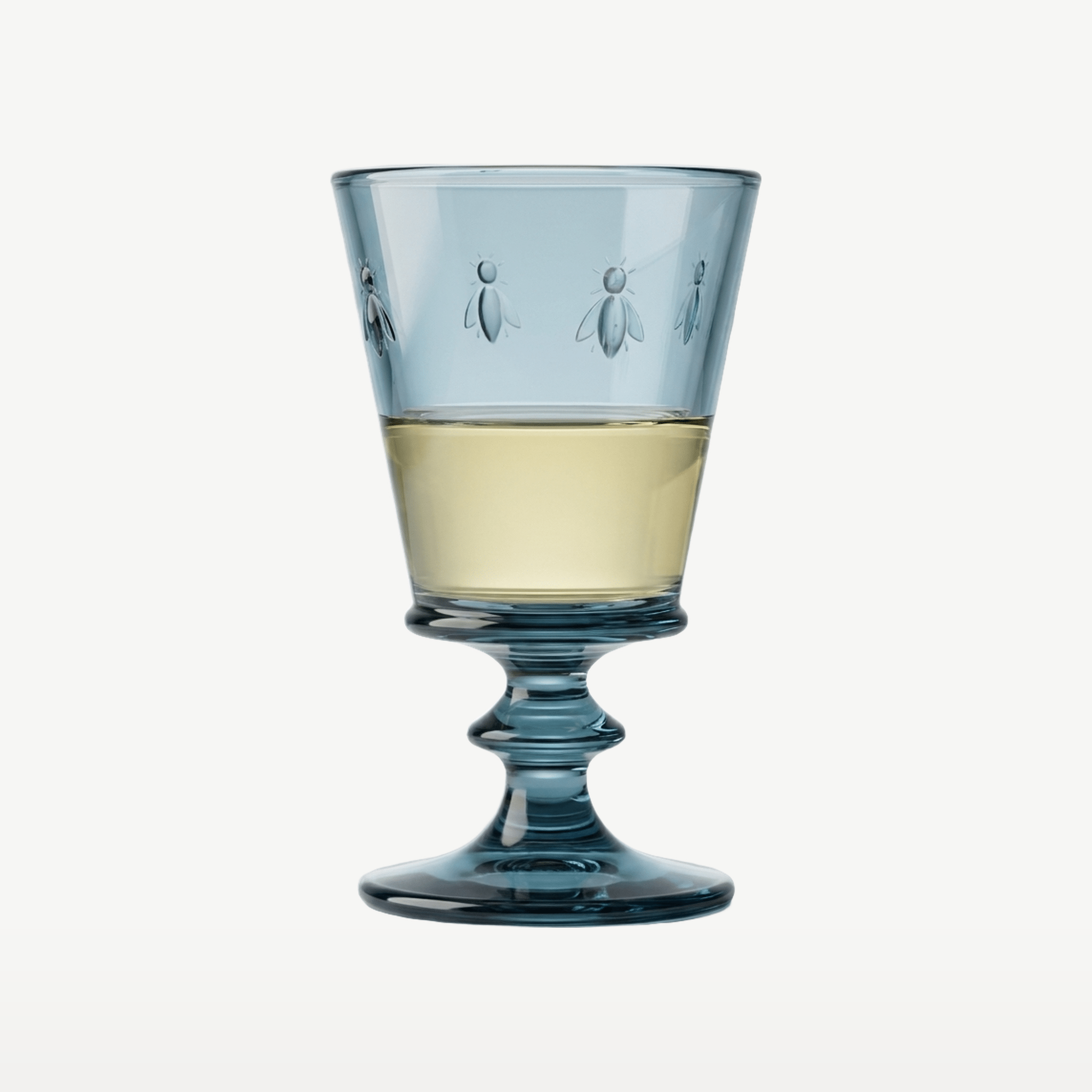 La Rochère Abeille Wijnglas 24 cl Blauw - 6 Stuks - Glazen.nl