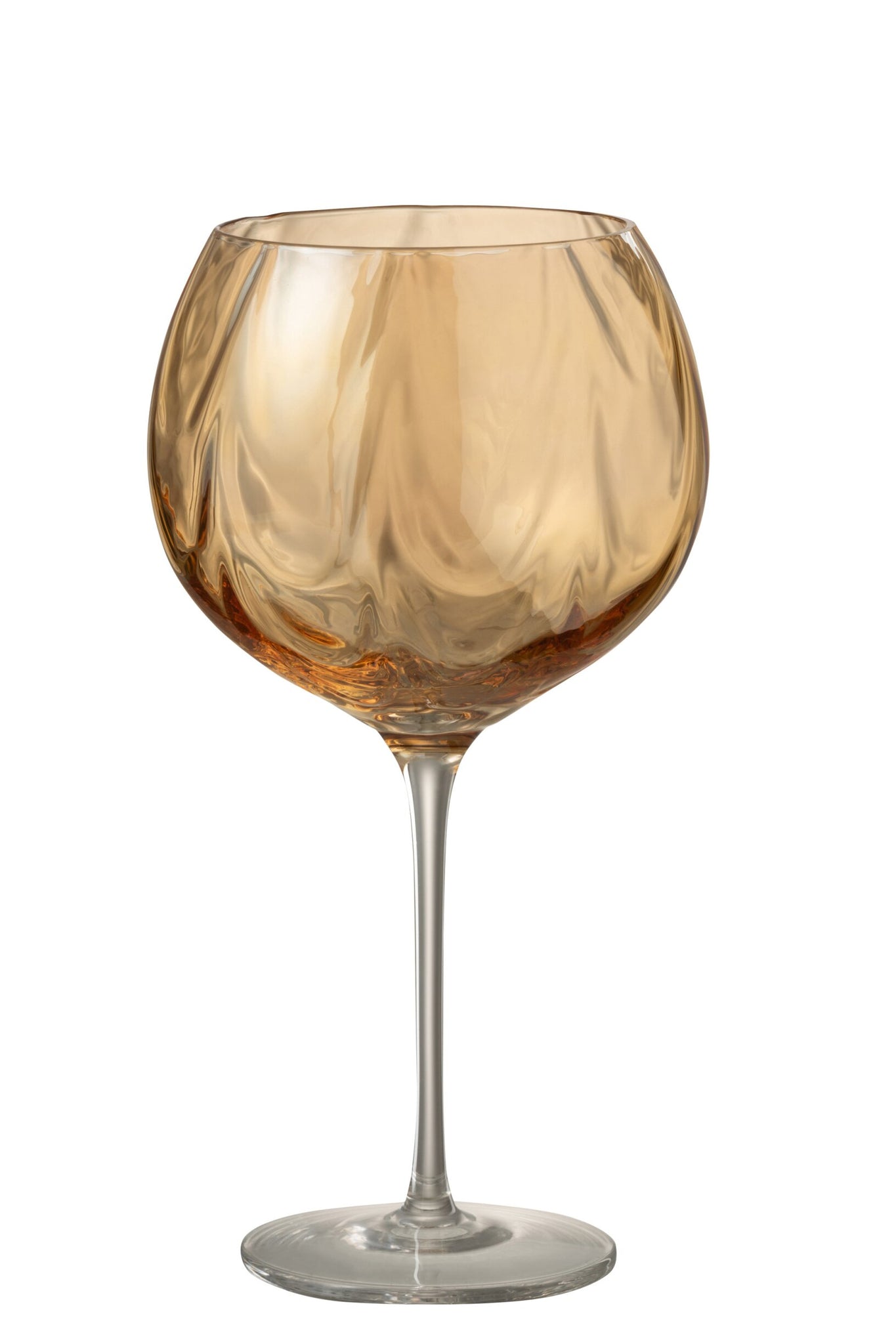J-Line Verre à vin irrégulier ambré