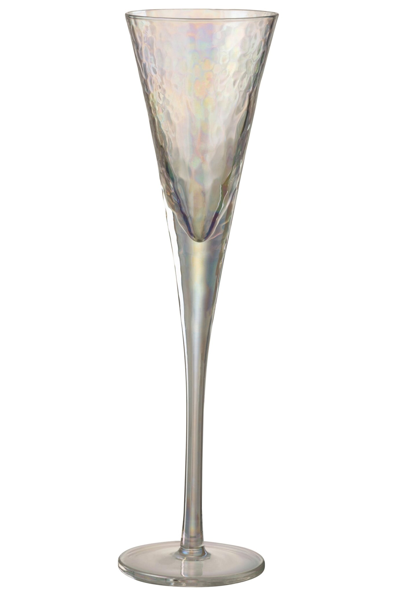 J-Line verre à champagne irrégulier transparent
