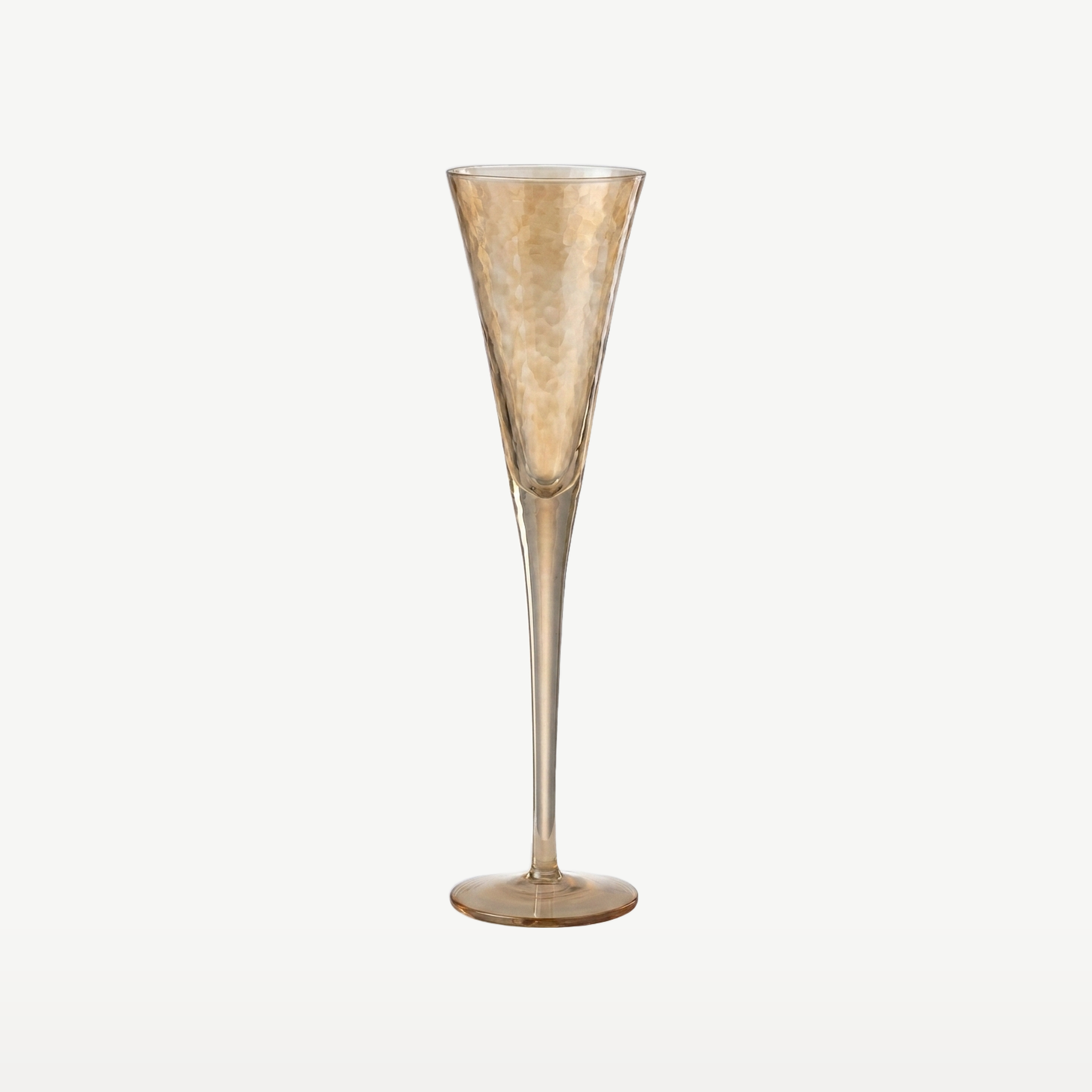 J-Line Champagneglas 15 Cl Onregelmatig Amber - Glazen.nl