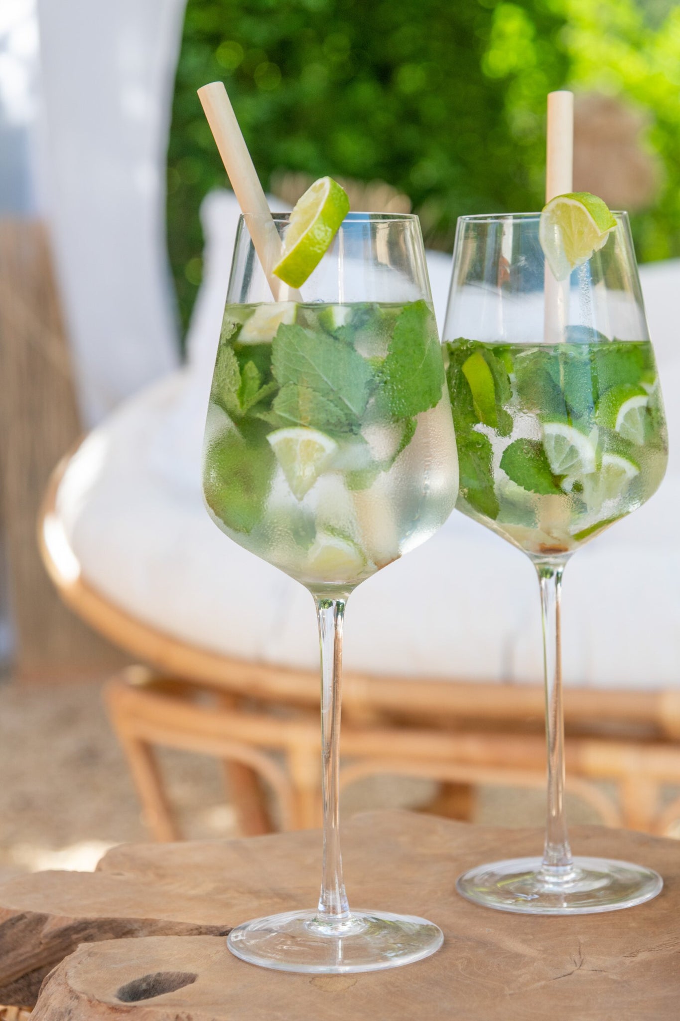 J-Line Verre à vin blanc transparent