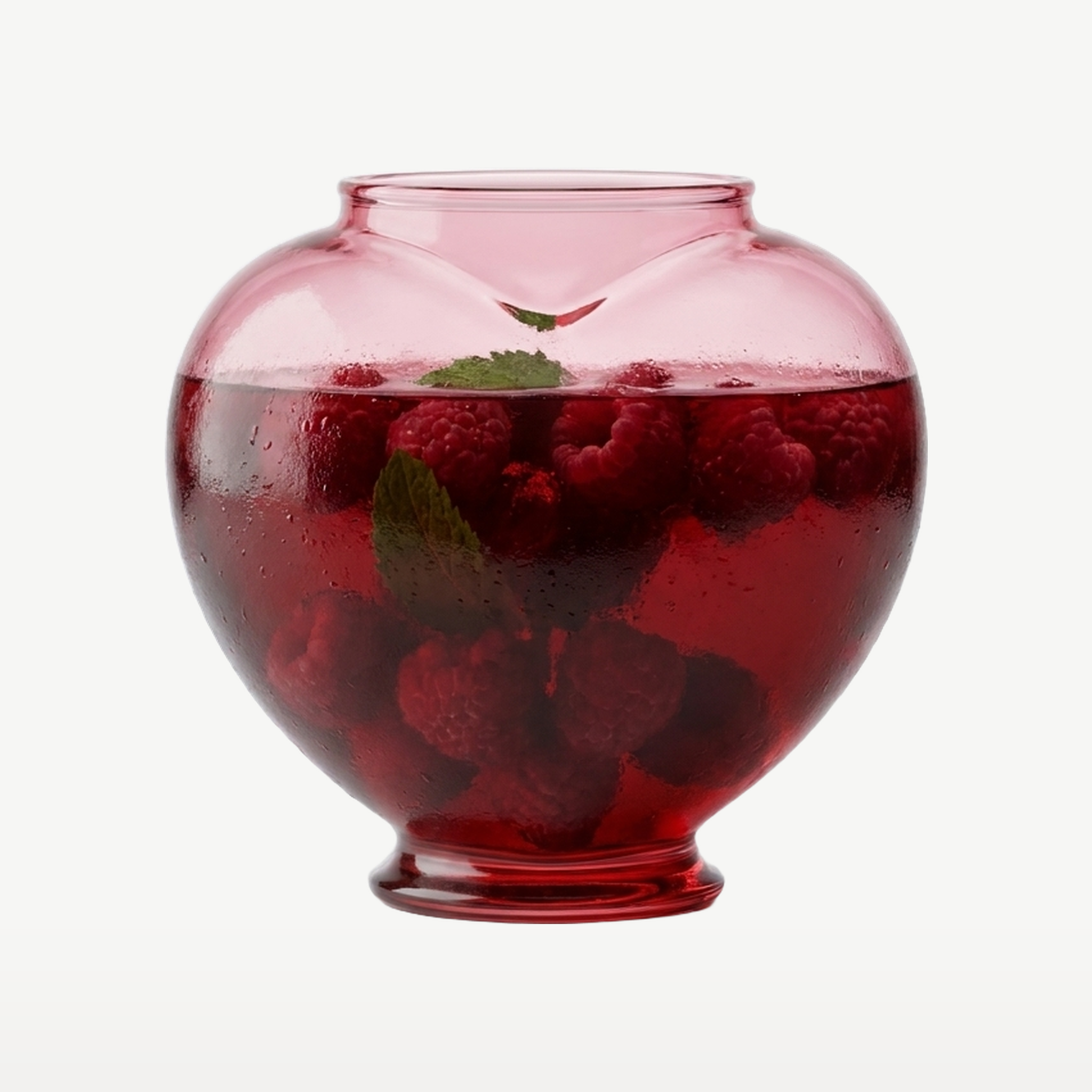 J-Line Waterglas Hart Rood/Roze - Glazen.nl