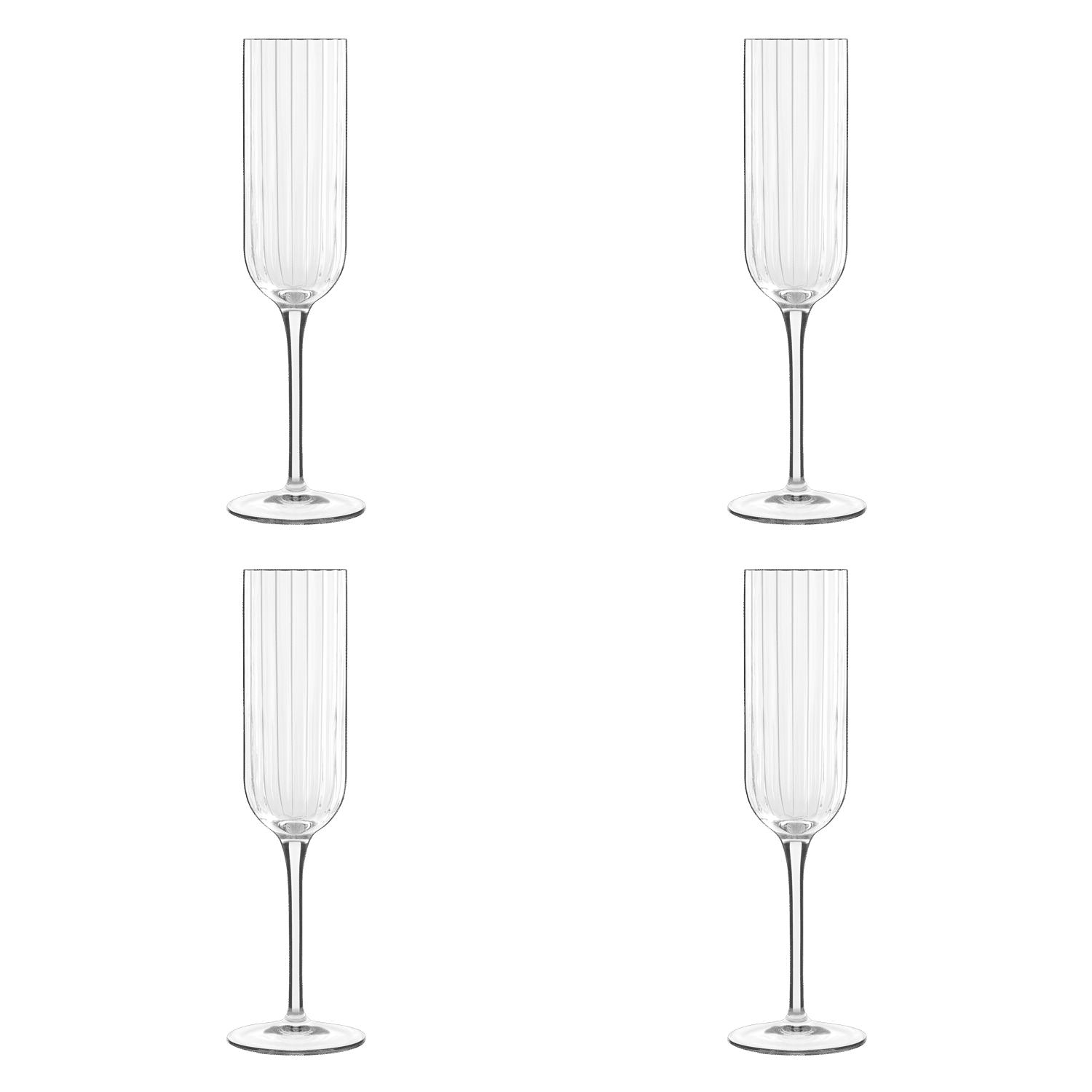 Luigi Bormioli Bach Champagneglas / Flute 21 Cl - 4 Stuks - Glazen.nl