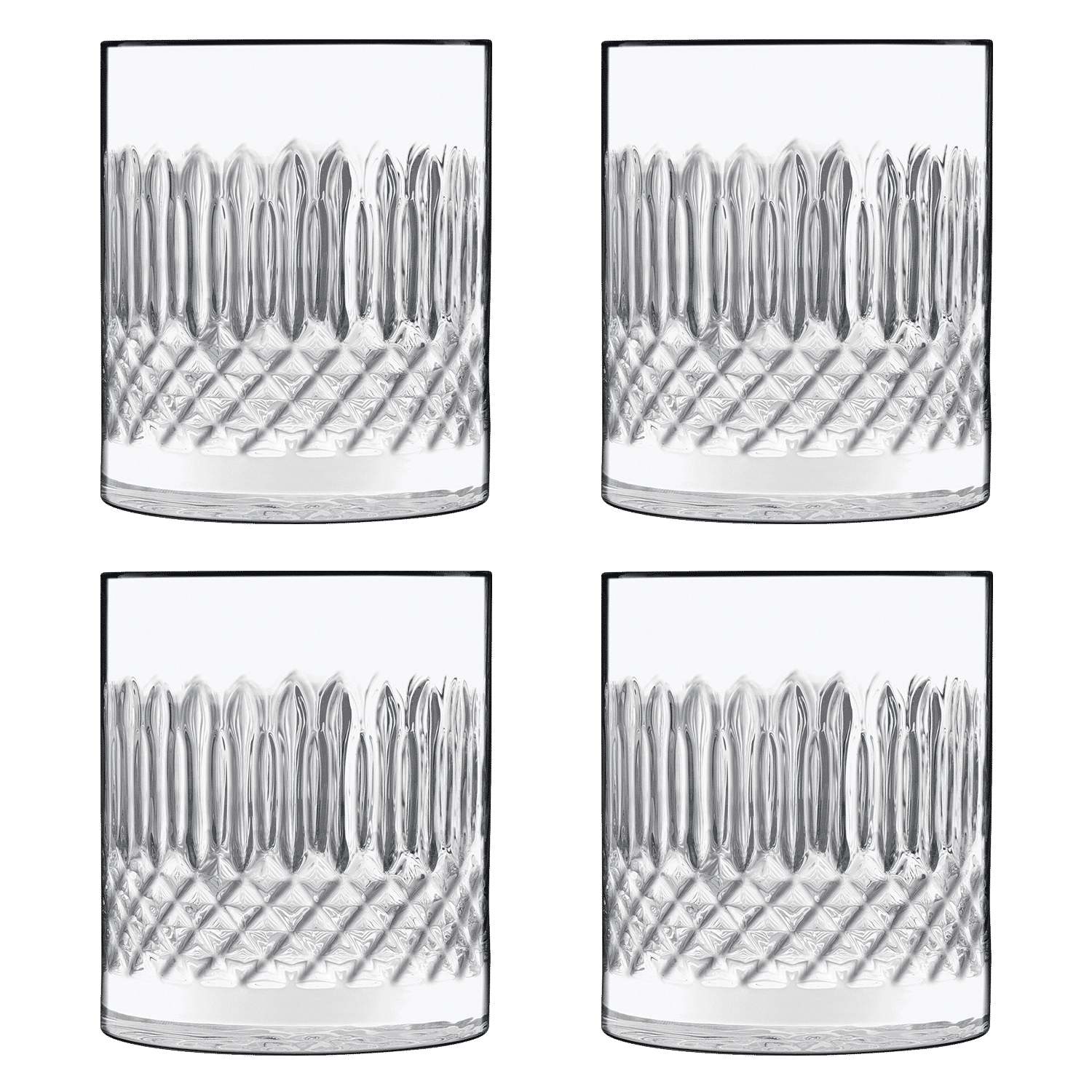 Luigi Bormioli Diamante Tumbler D.O.F. 38 Cl - 4 Stuks - Glazen.nl