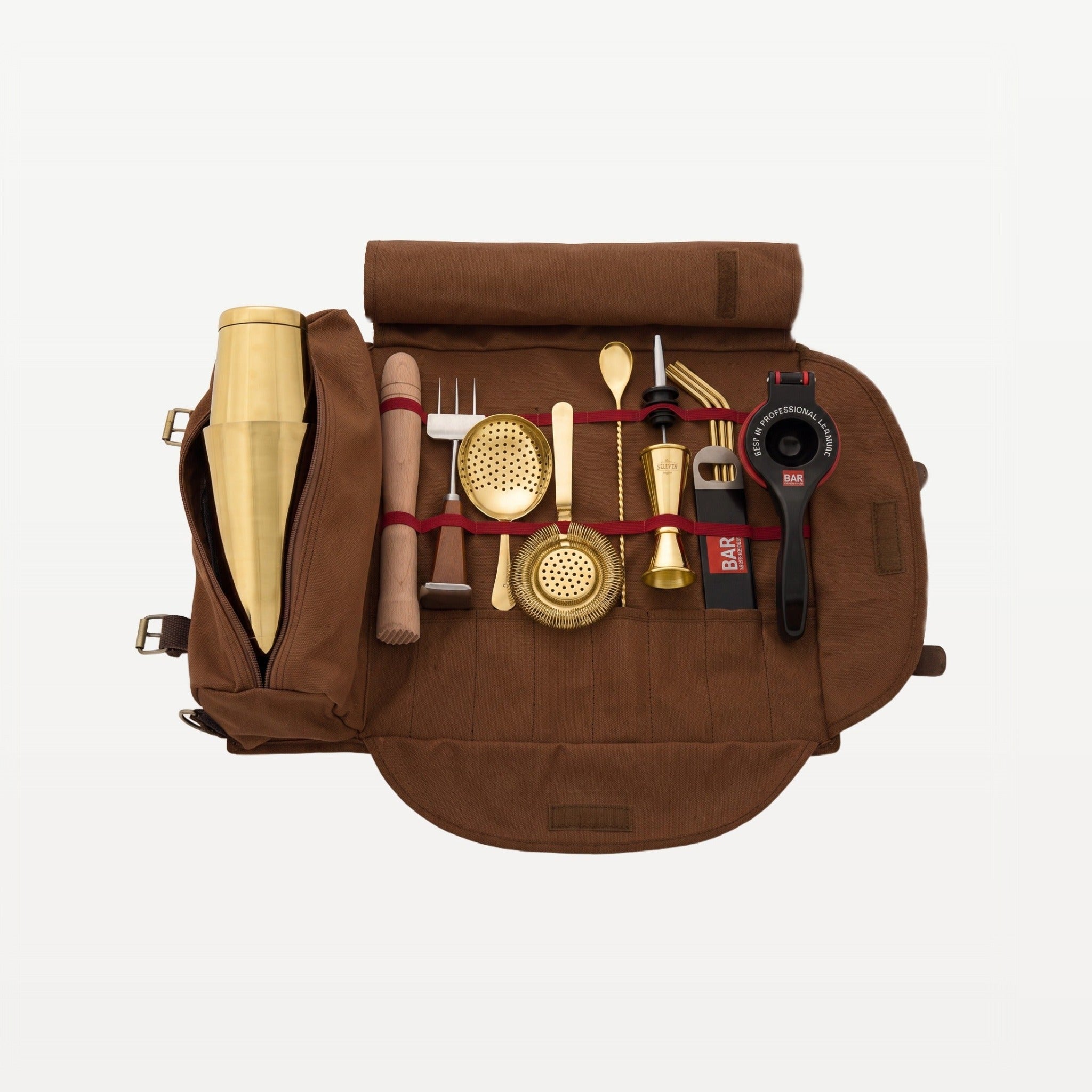 Bar Professional Speakeasy Bartender Roll Cocktailset Goud