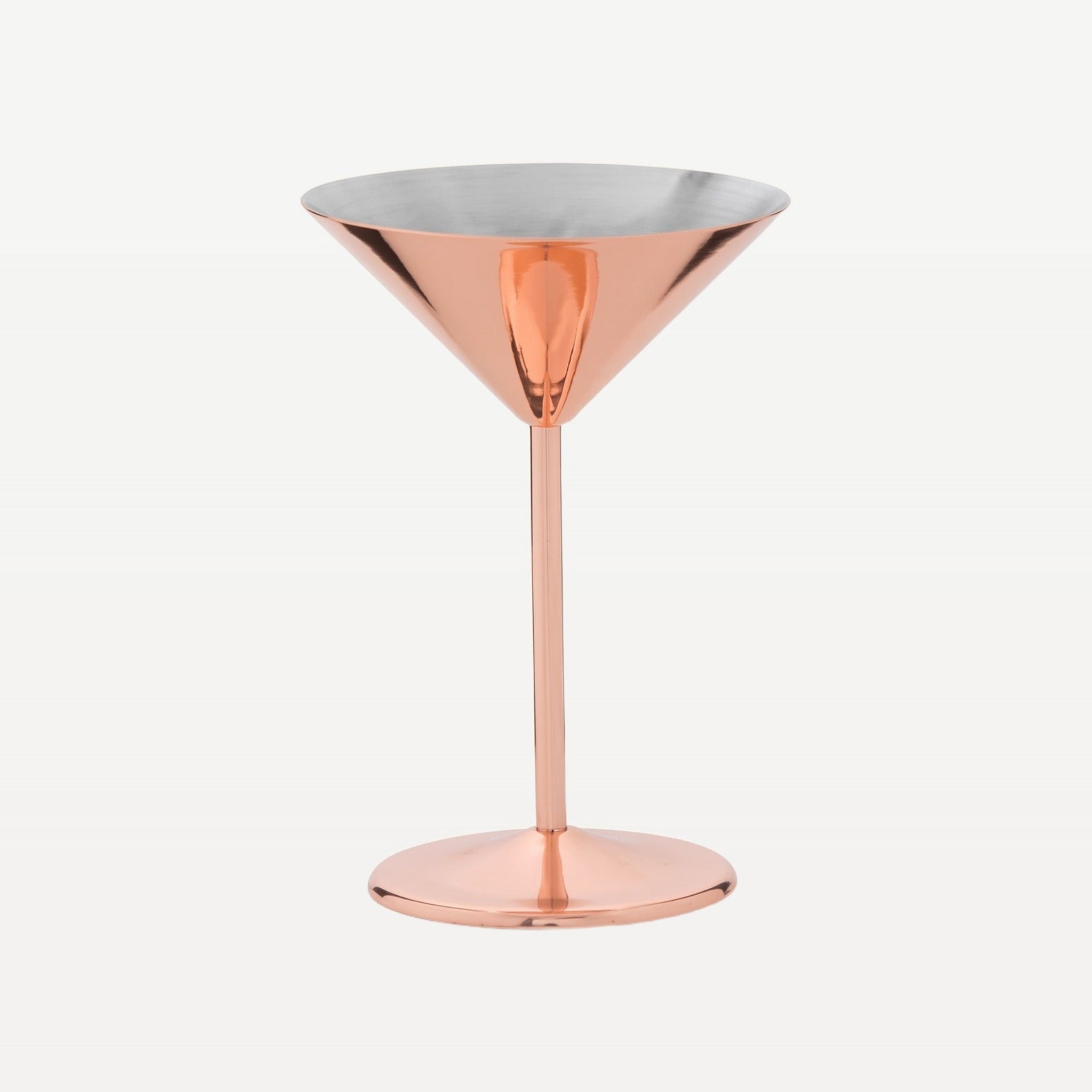 Bar Professional Speakeasy Martini Cocktailbeker Koper 21 Cl - 2 Stuks