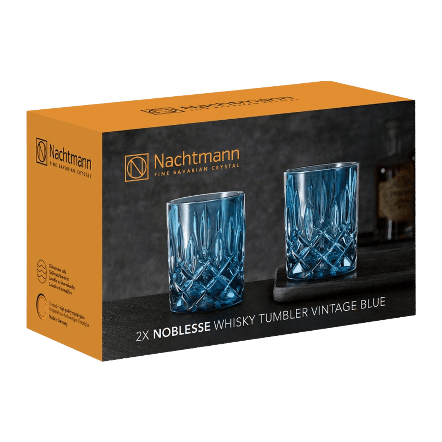Nachtmann Noblesse Tumbler 29,5 Cl Blauw - 2 Stuks - Glazen.nl