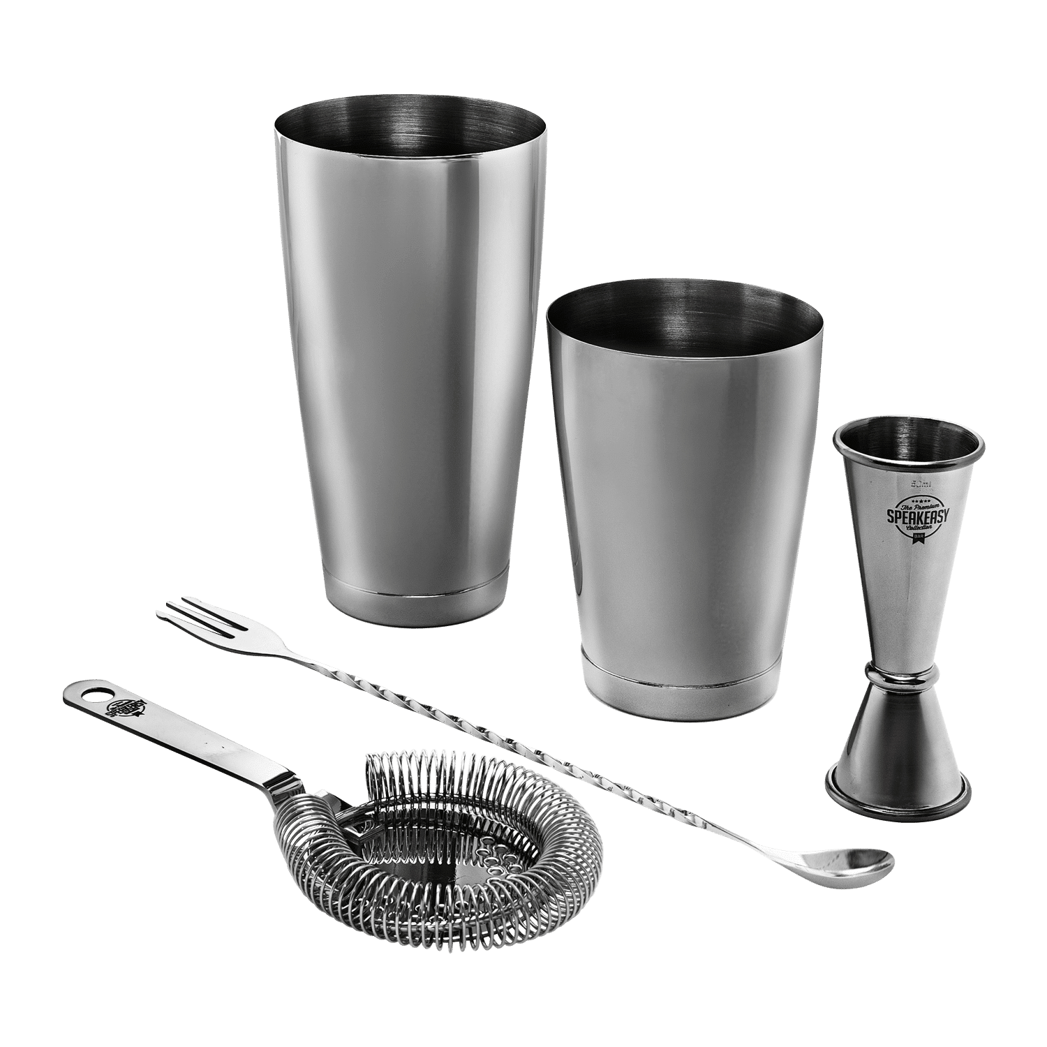 Speakeasy Cocktail Set Zwart - 4 - Delig - Glazen.nl