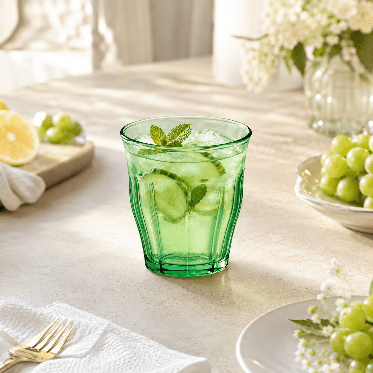 Duralex Picardie Tumbler 25 Cl Groen - 6 Stuks - Glazen.nl