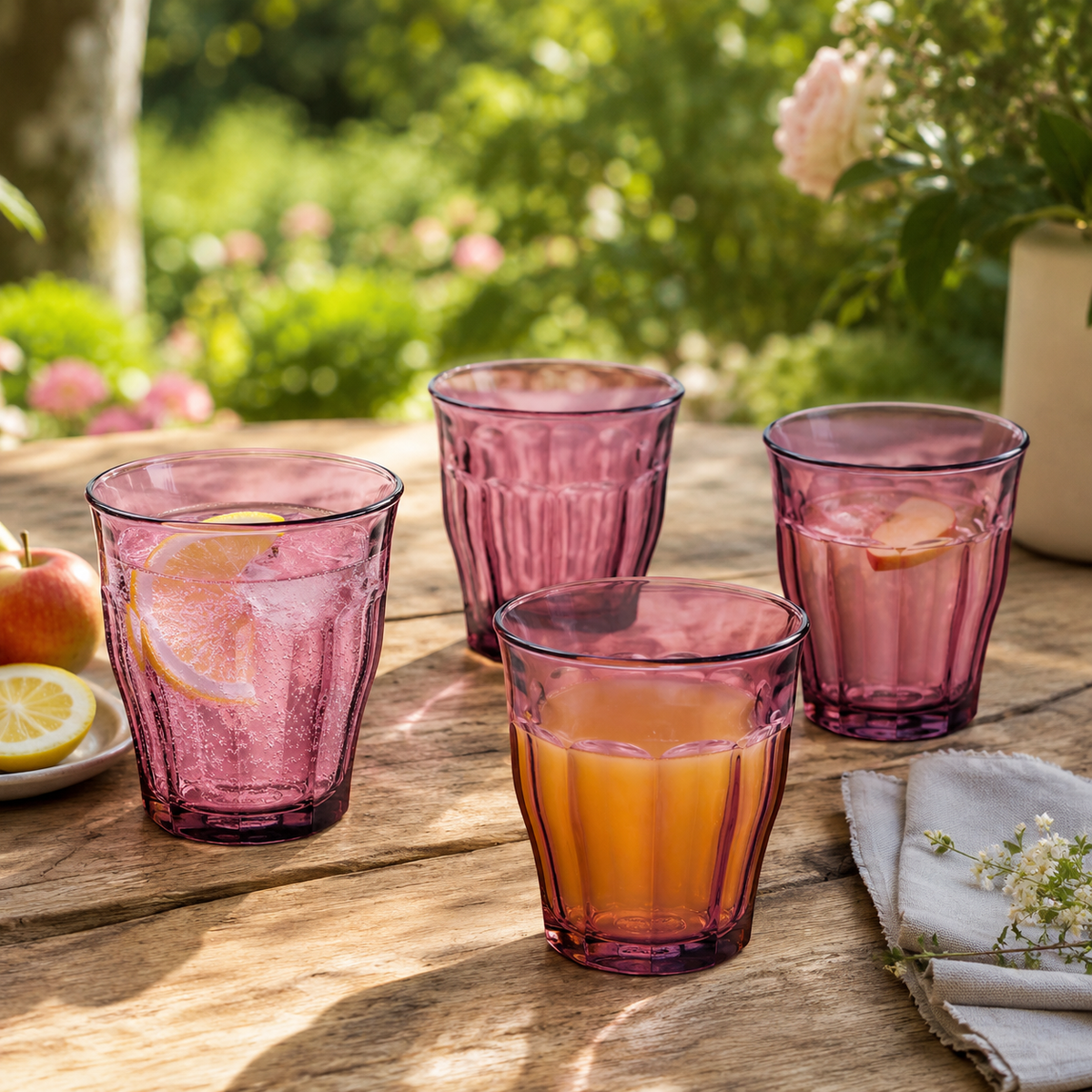 Duralex Picardie Tumbler 25 Cl Paars - 6 Stuks - Glazen.nl