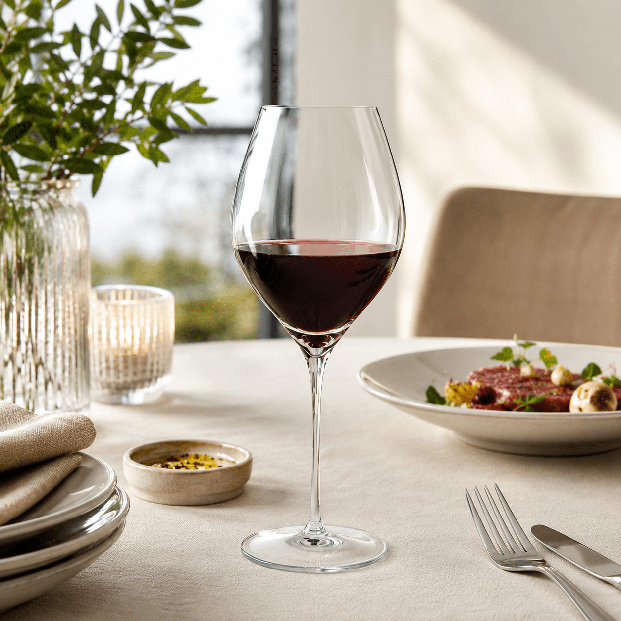Paradox Cristalin Teseo Bordeaux Wijnglas 67 Cl Handgemaakt - 2 Stuks - Glazen.nl