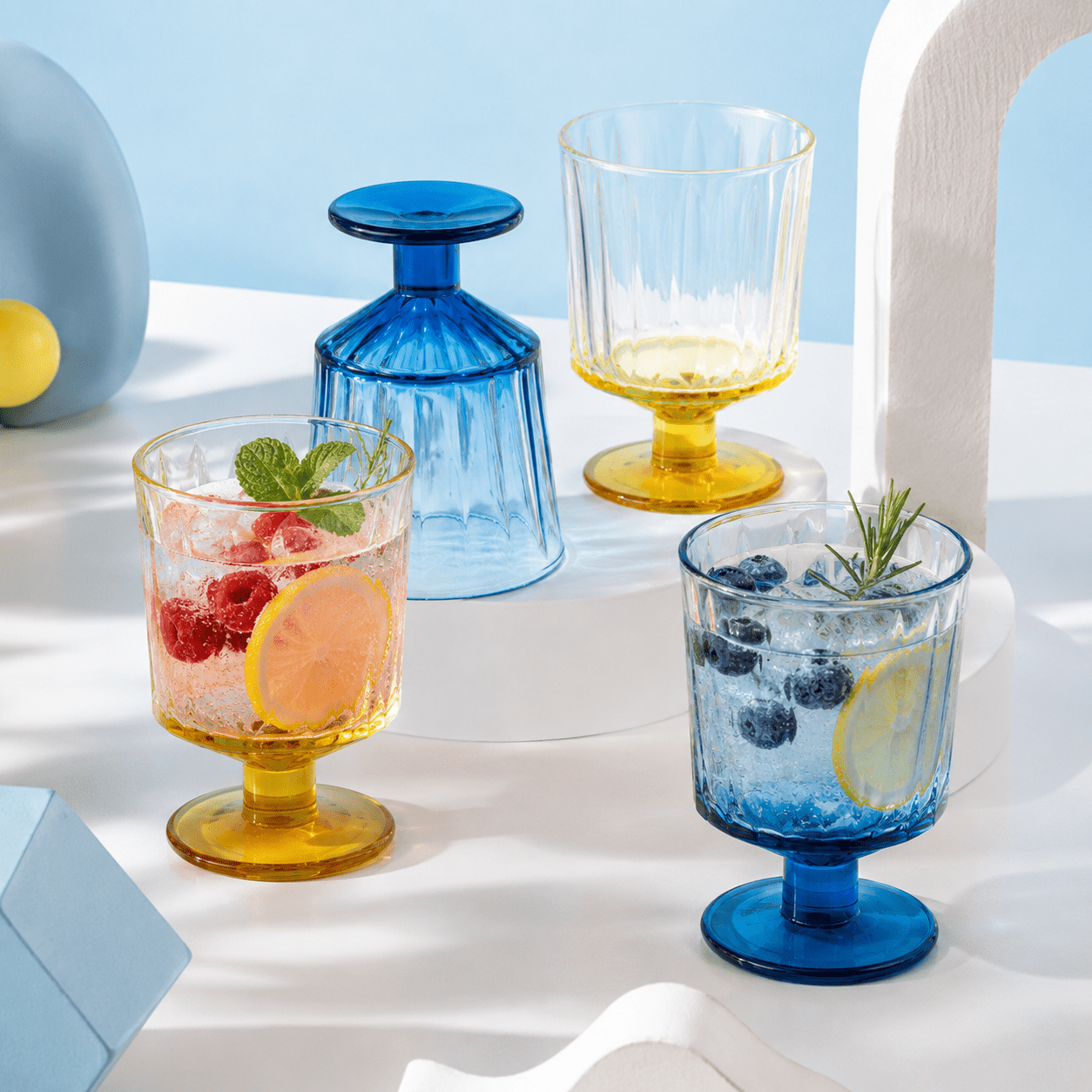 La Rochere Wijnglas 2x2 Kleuren 26 Cl - 4 Stuks - Glazen.nl
