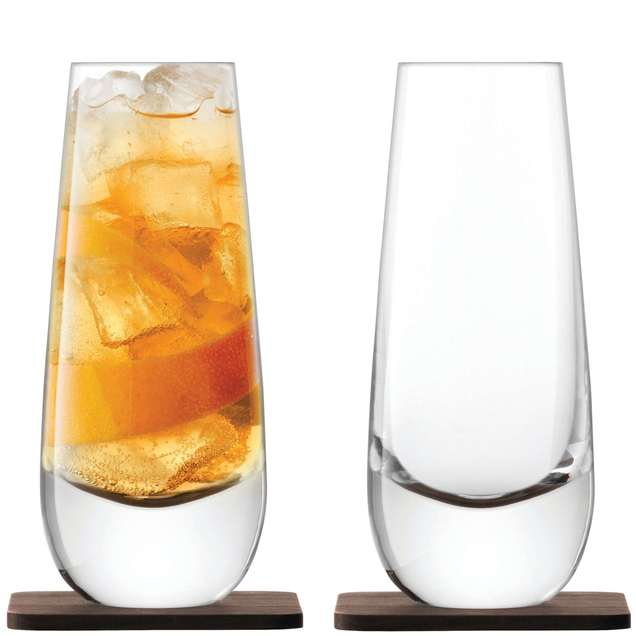 L.S.A. Verre long drink Whisky Islay 32,5 Cl avec dessous-de-verre - 2 pièces