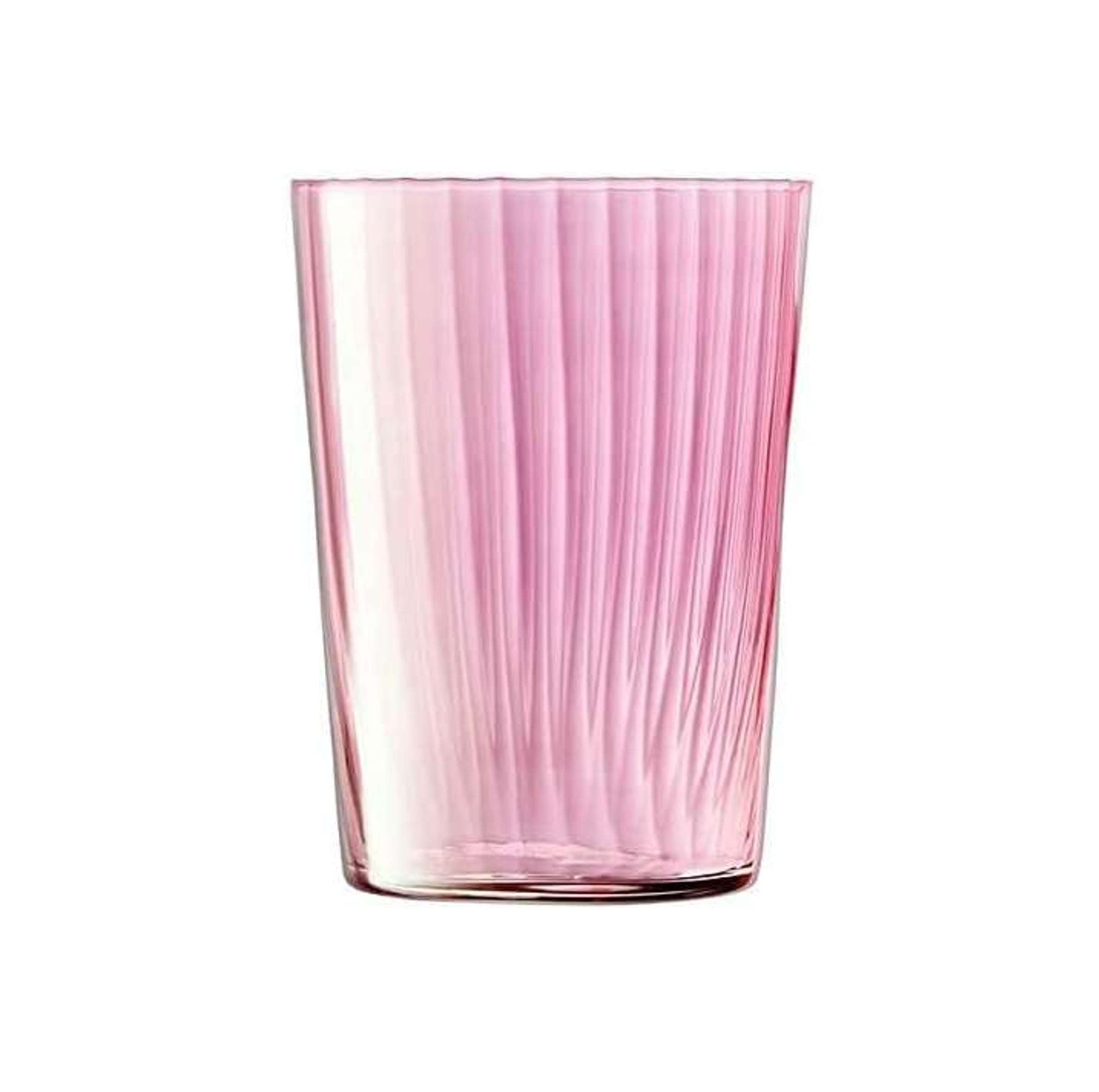 L.S.A. Verre tumbler Gems 56 Cl assorti rose - 4 pièces