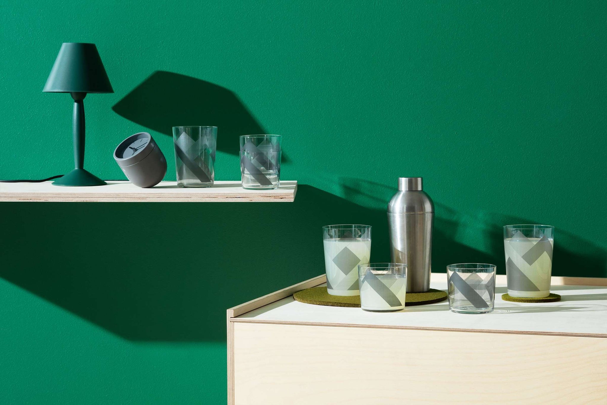 L.S.A. Verre tumbler Peaks 31 Cl gris - 4 pièces