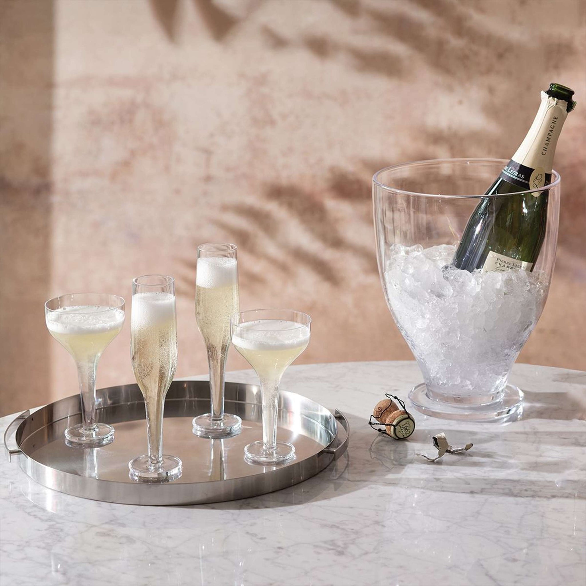 L.S.A. Verre à champagne Epoque 17 Cl - 2 pièces