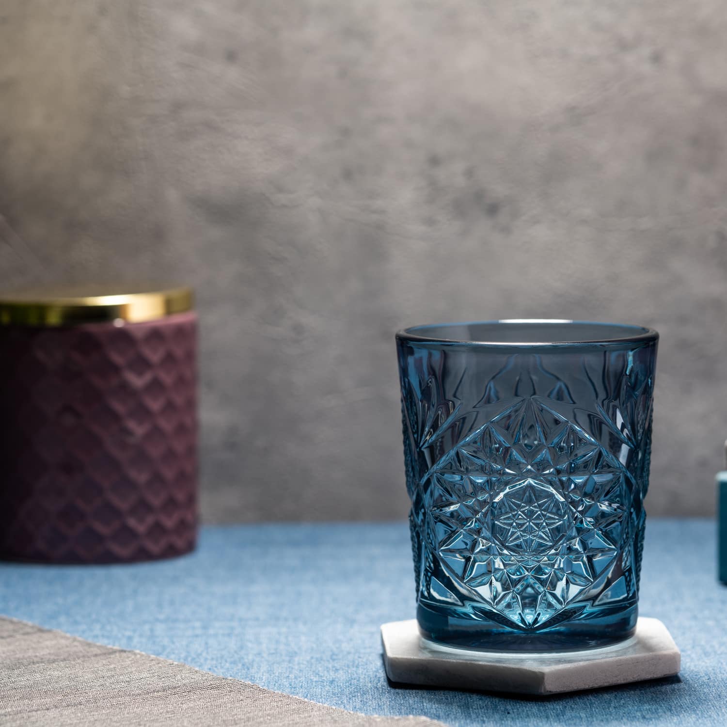 Onis Hobstar / Icon Tumbler 35 Cl Blauw - 6 Stuks - Glazen.nl