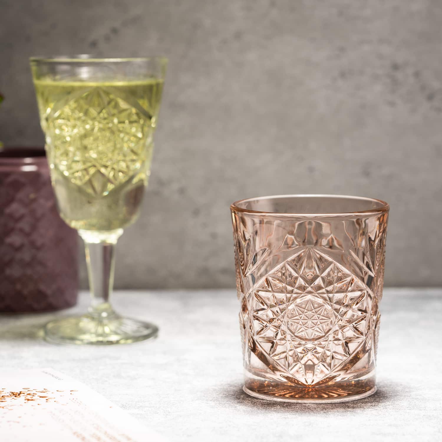 Onis Hobstar / Icon Tumbler 35 Cl Roze - 6 Stuks - Glazen.nl