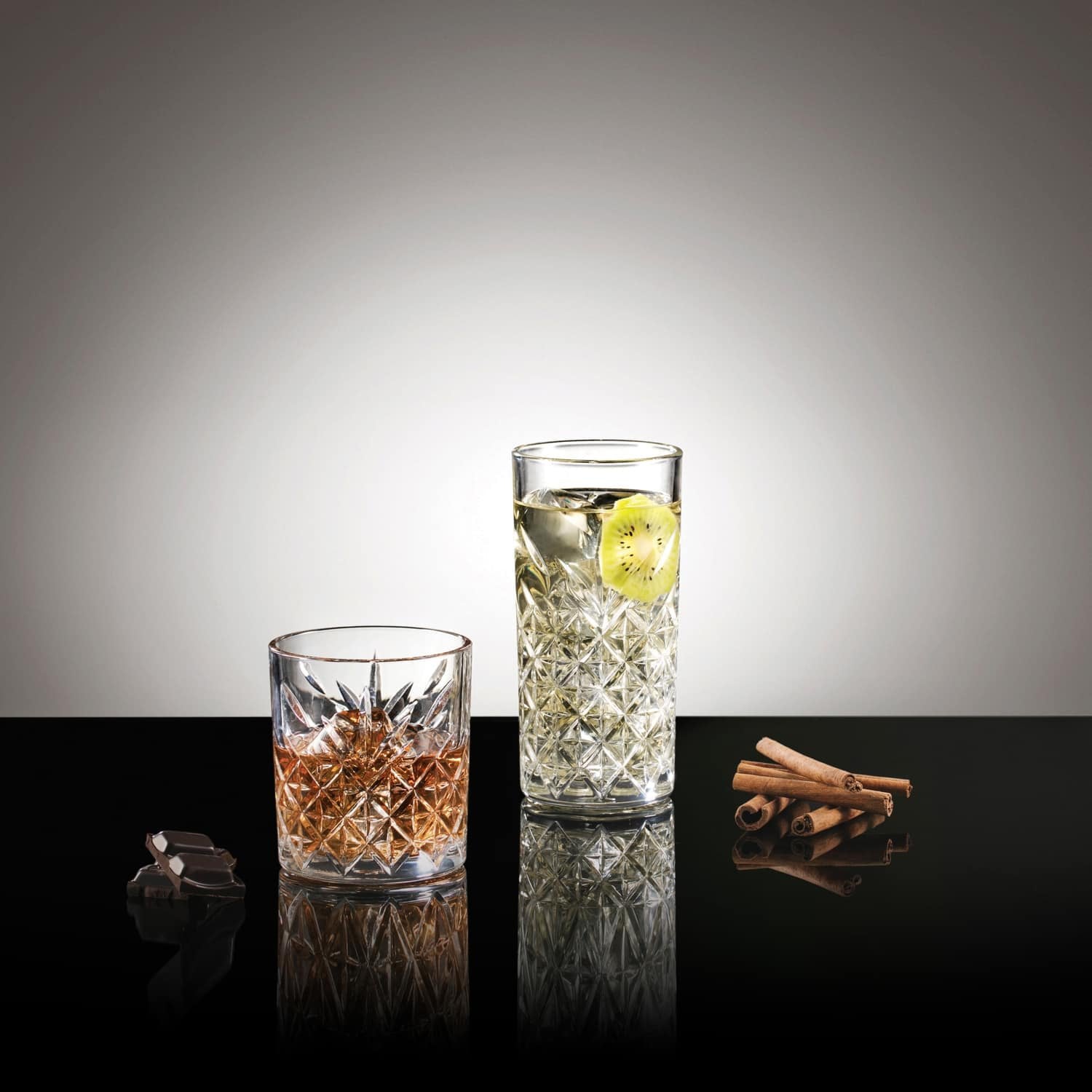 Pasabahce Timeless Longdrinkglas 45 Cl Gouden Rand - 4 Stuks - Glazen.nl