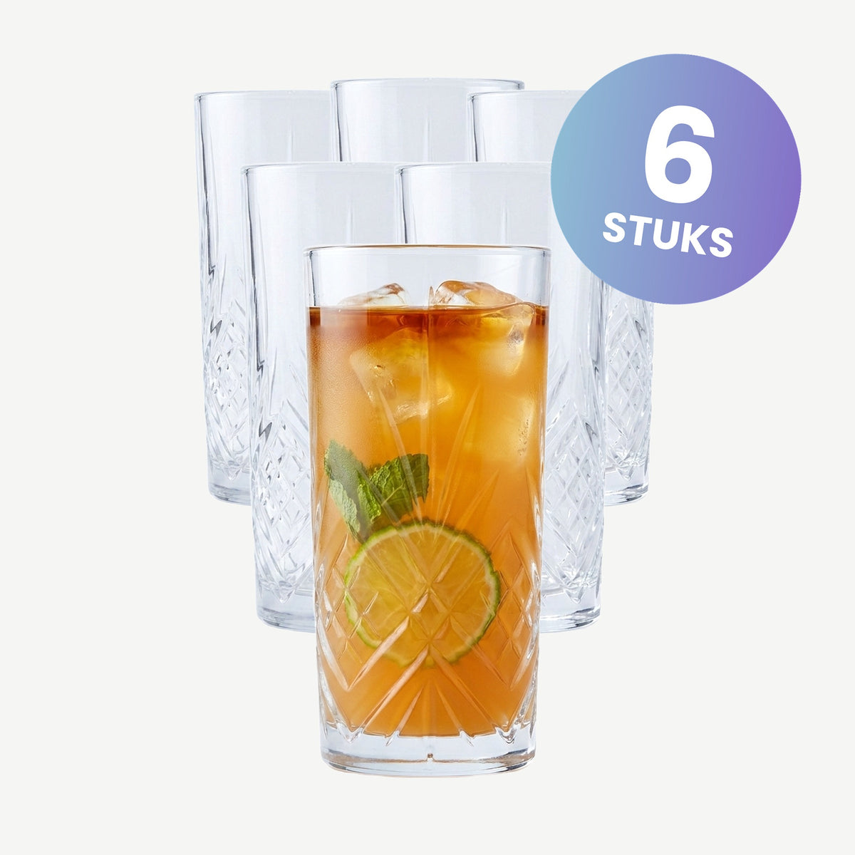 Arcoroc Broadway Longdrinkglas 38 Cl - set van 6 glazen