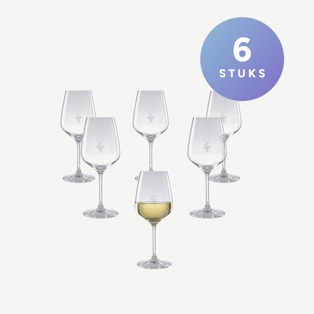 Set van 6 stuks Arcoroc Vina Juliette Wijnglas 30 Cl Met Maatstreep - 6 Stuks