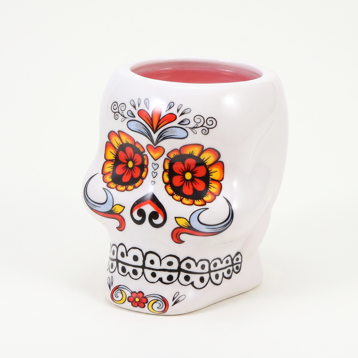 Bar Professional Calavera Skull Cocktailglas 45 Cl gevuld met cocktail