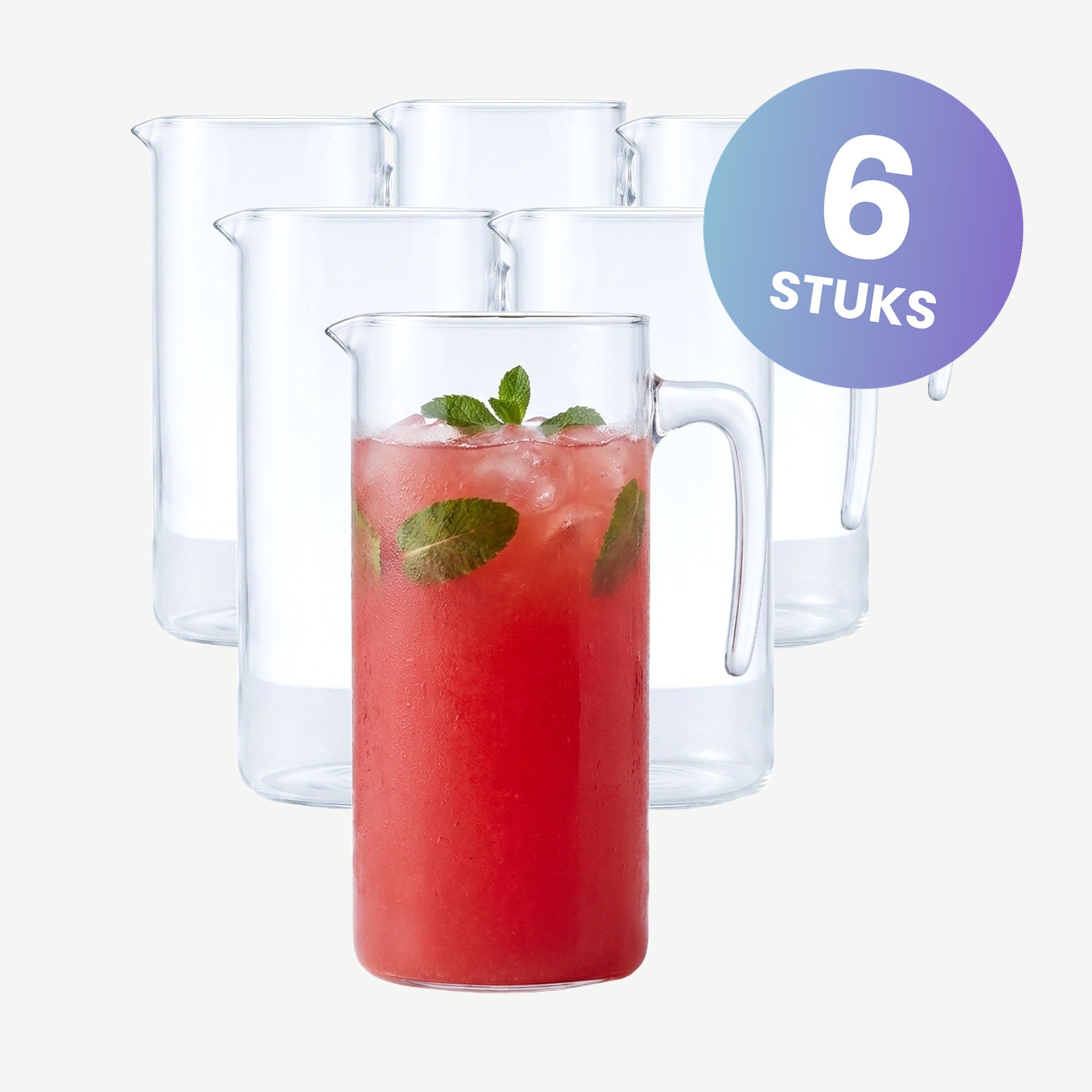 Borgonovo Kan Indro 1,1 Liter - set van 6 glazen