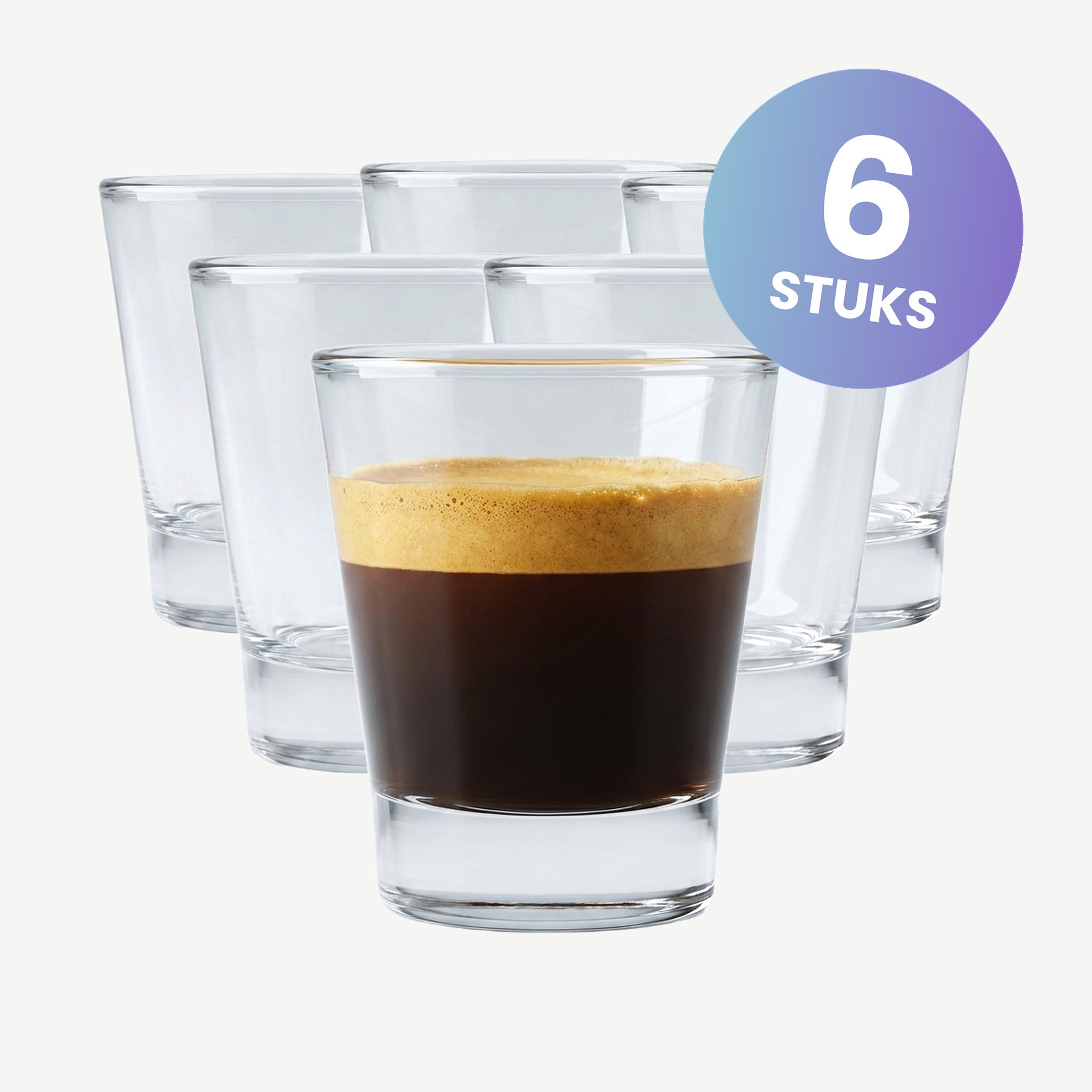 Bormioli Rocco Caffeino Tumbler 8,5 Cl - set van 6 glazen