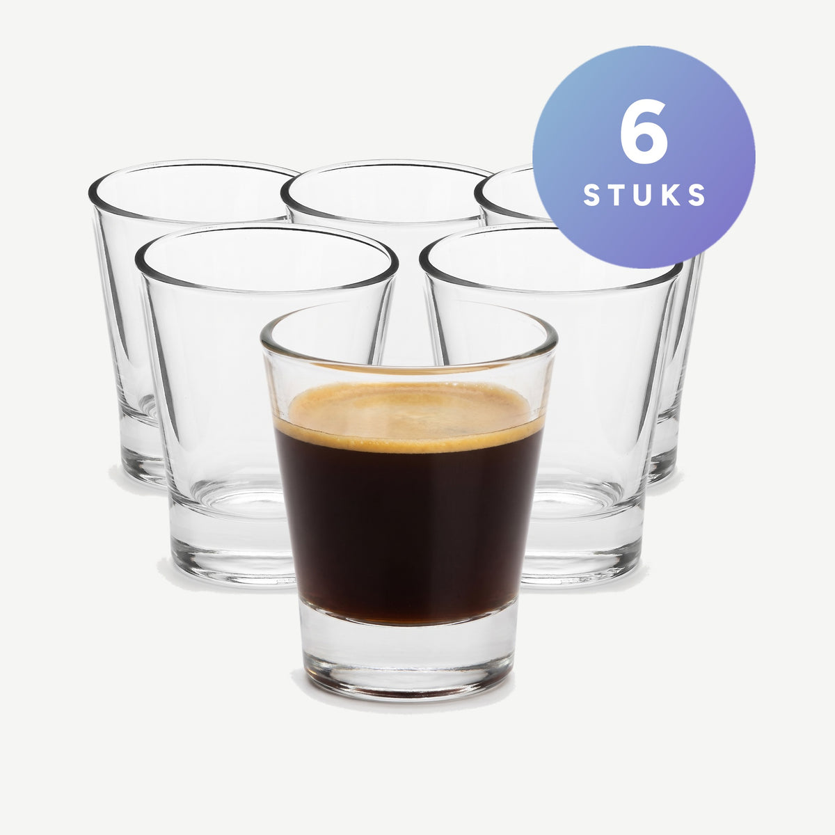 Bormioli Rocco Caffeino Tumbler 9 Cl set van 6 glazen