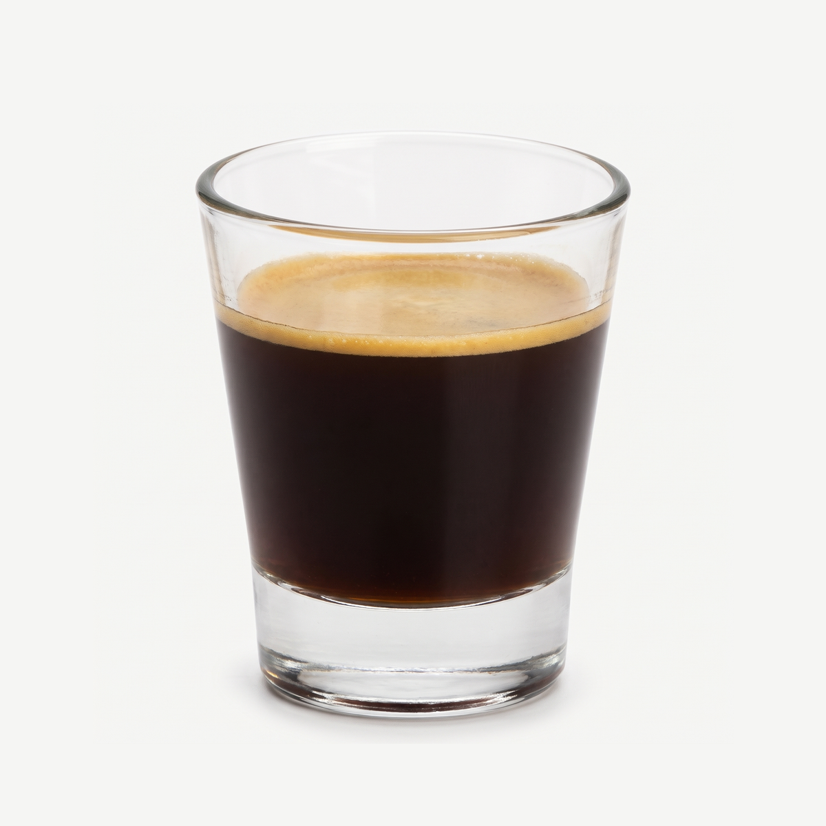 Bormioli Rocco Caffeino Tumbler 9 Cl gevuld met espresso