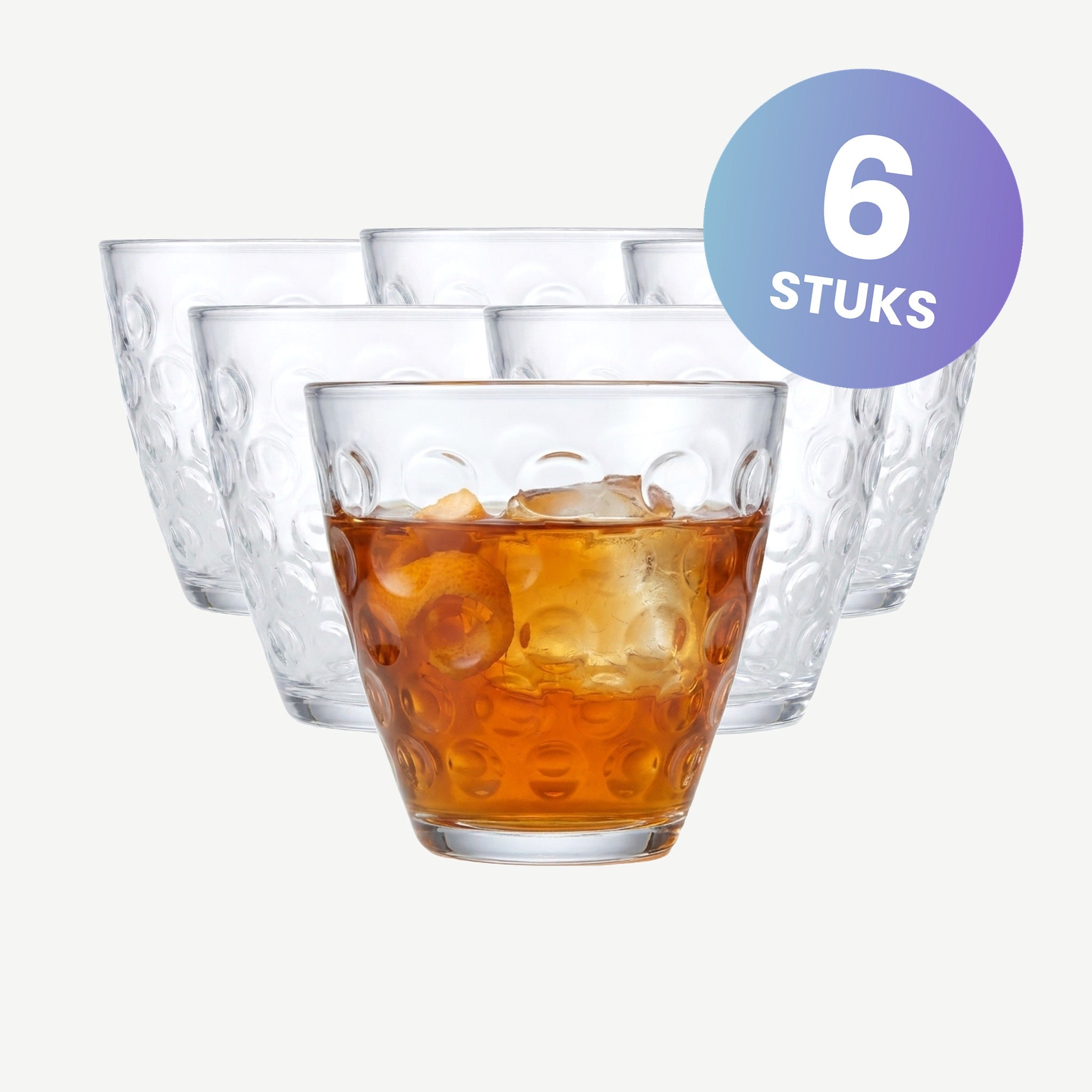 Bormioli Rocco Dots Tumbler 25 Cl - set van 6 glazen