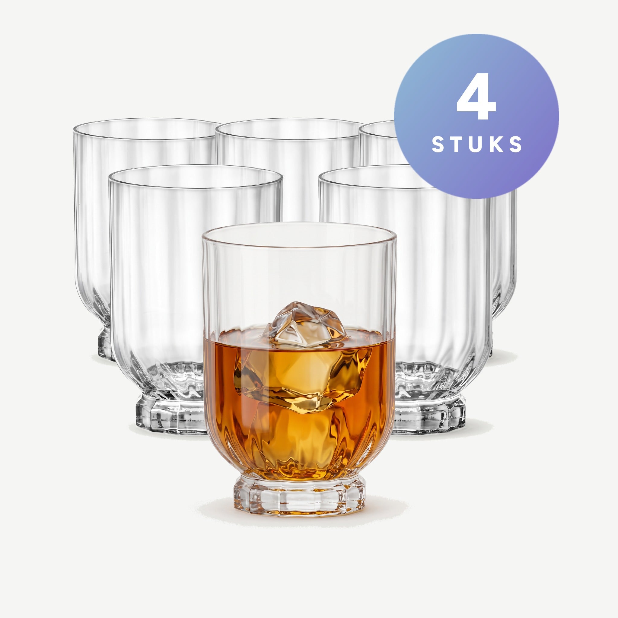 Bormioli Rocco Florian Tumbler 37,5 Cl set van 4 glazen