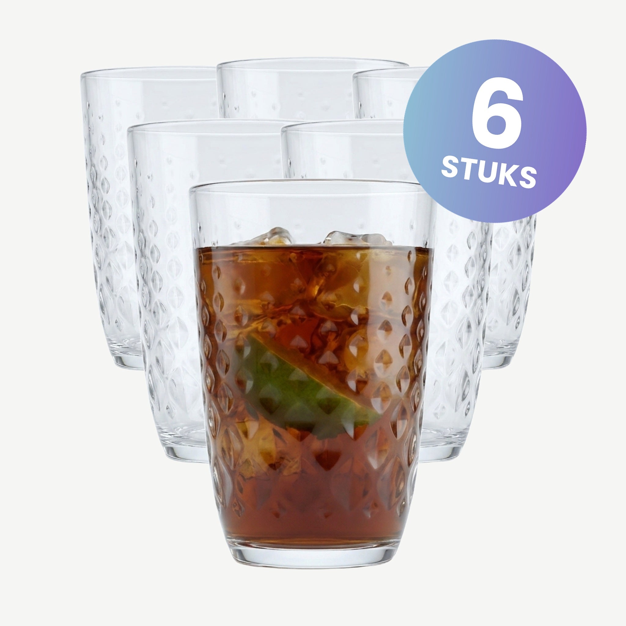 Bormioli Rocco Glit Tumbler 39 Cl - set van 6 glazen