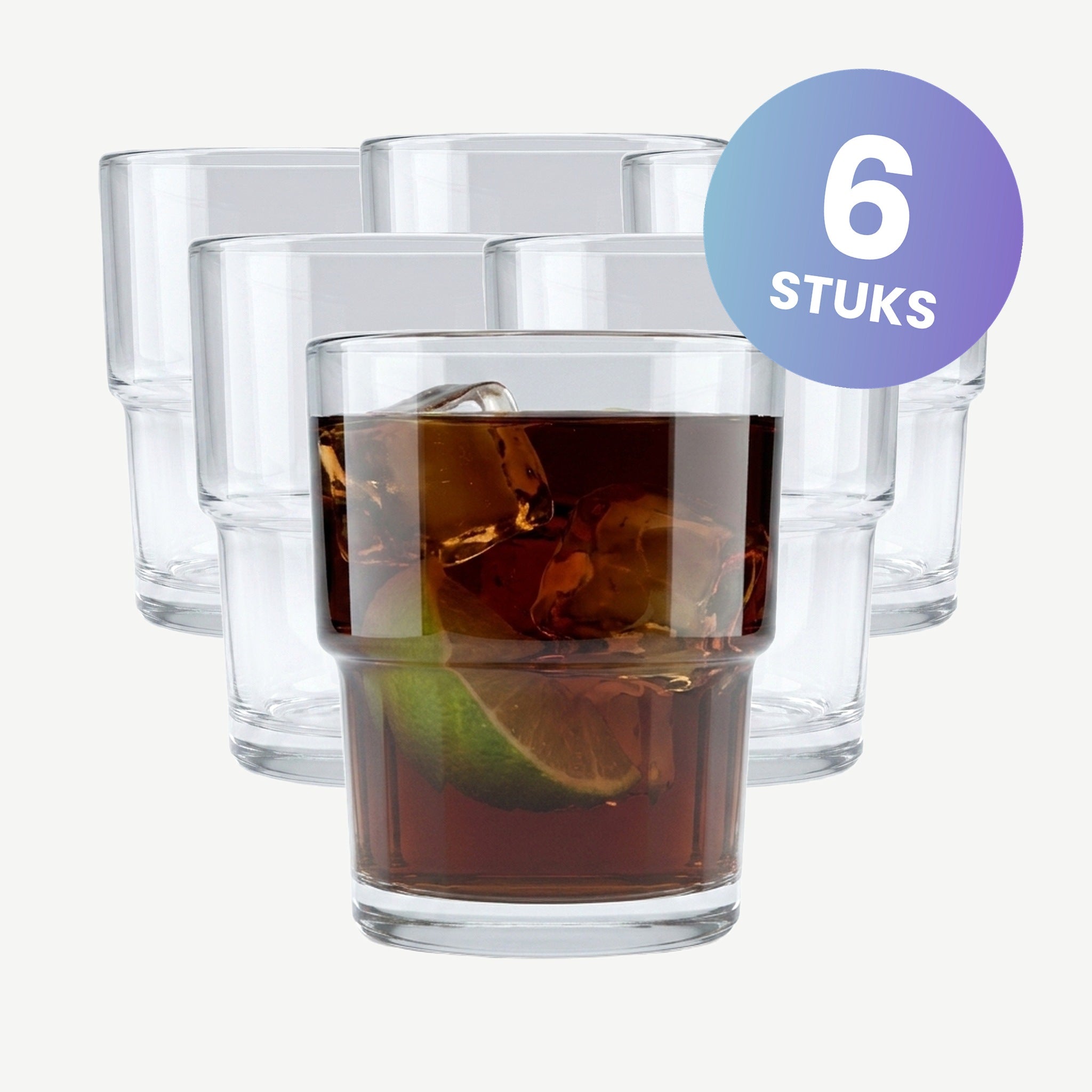 Bormioli Rocco Lyon Tumbler 20 Cl - set van 6 glazen