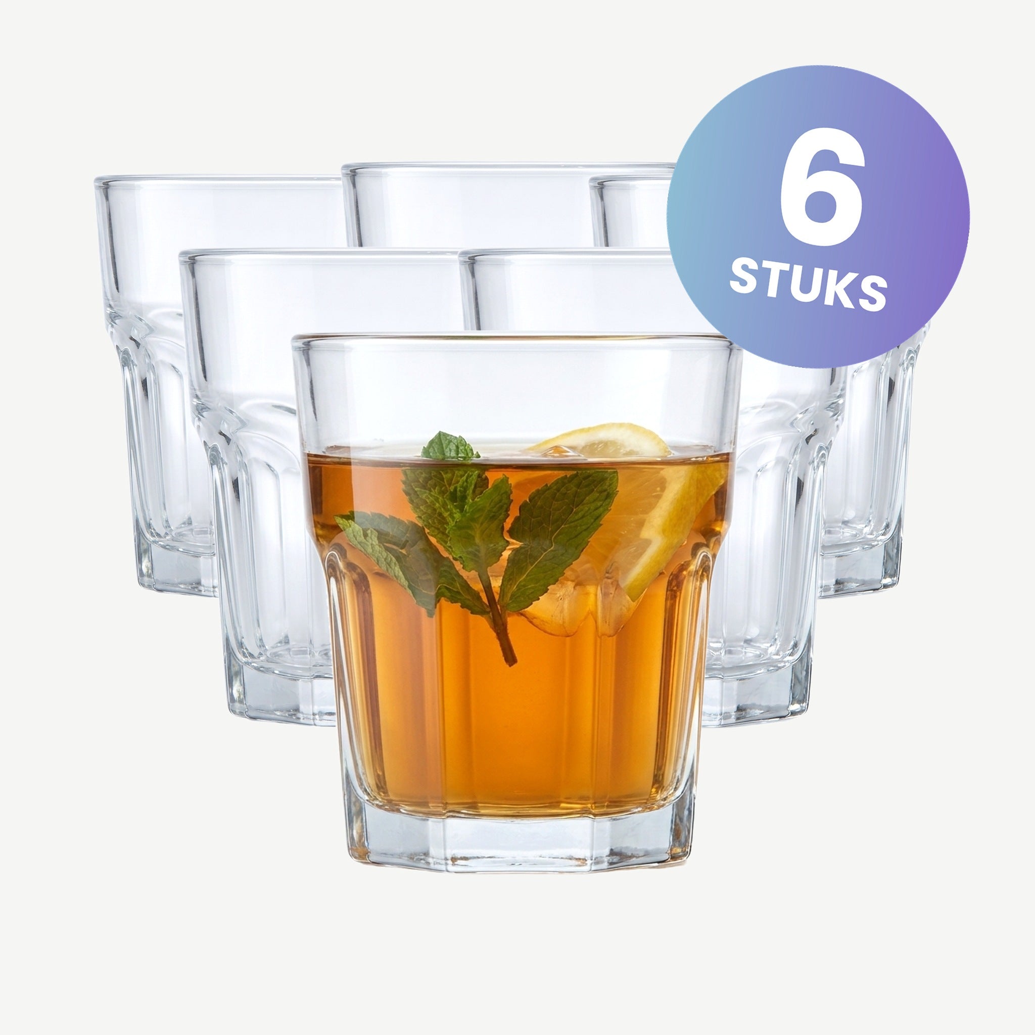 Bormioli Rocco Rock Bar Tumbler 39 Cl - set van 6 glazen