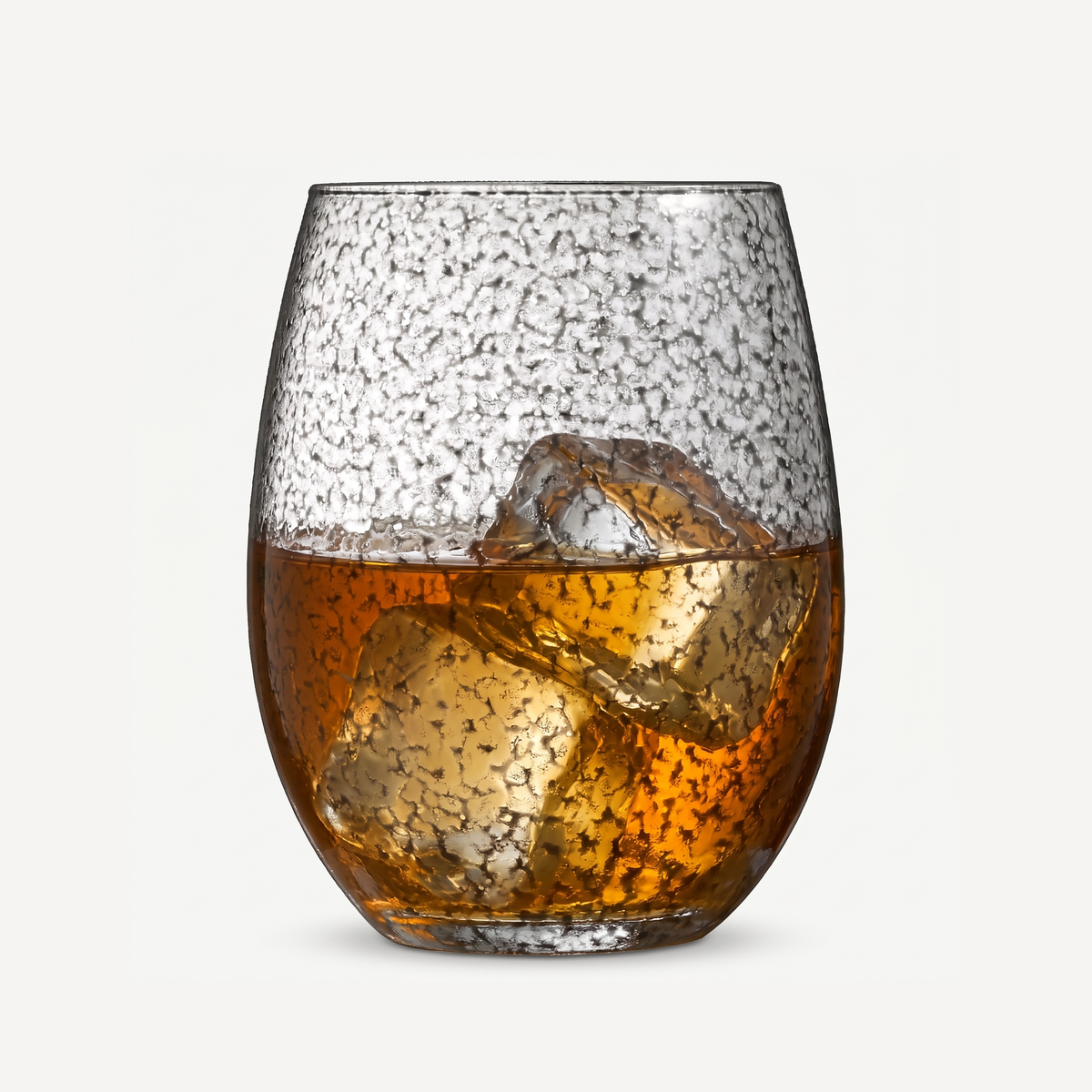 Chef & Sommelier Primary Tumbler 36 Cl Grijs gevuld met whisky en ijs