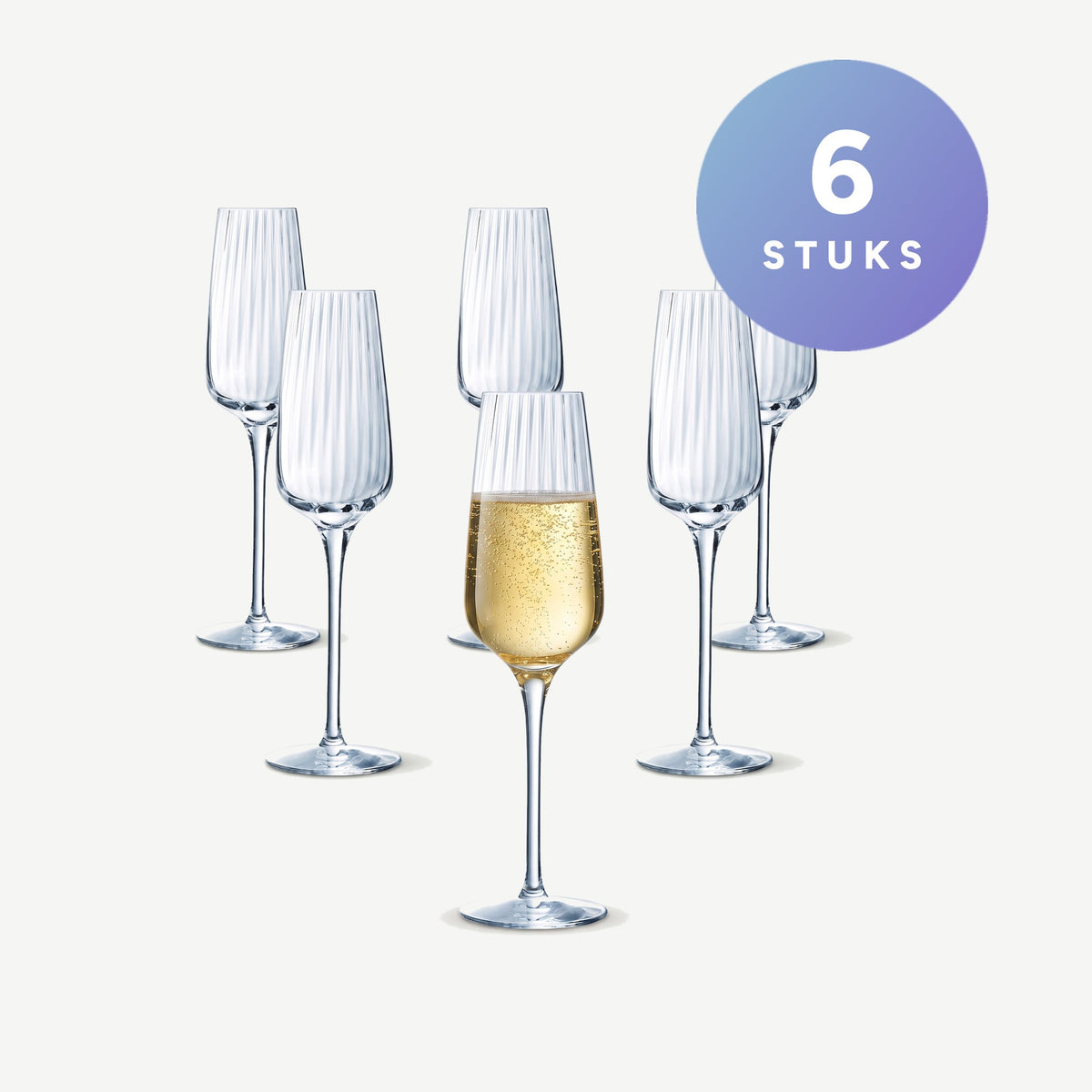 Chef & Sommelier Symetrie Champagneglas / Flute 21 Cl set van 6 glazen