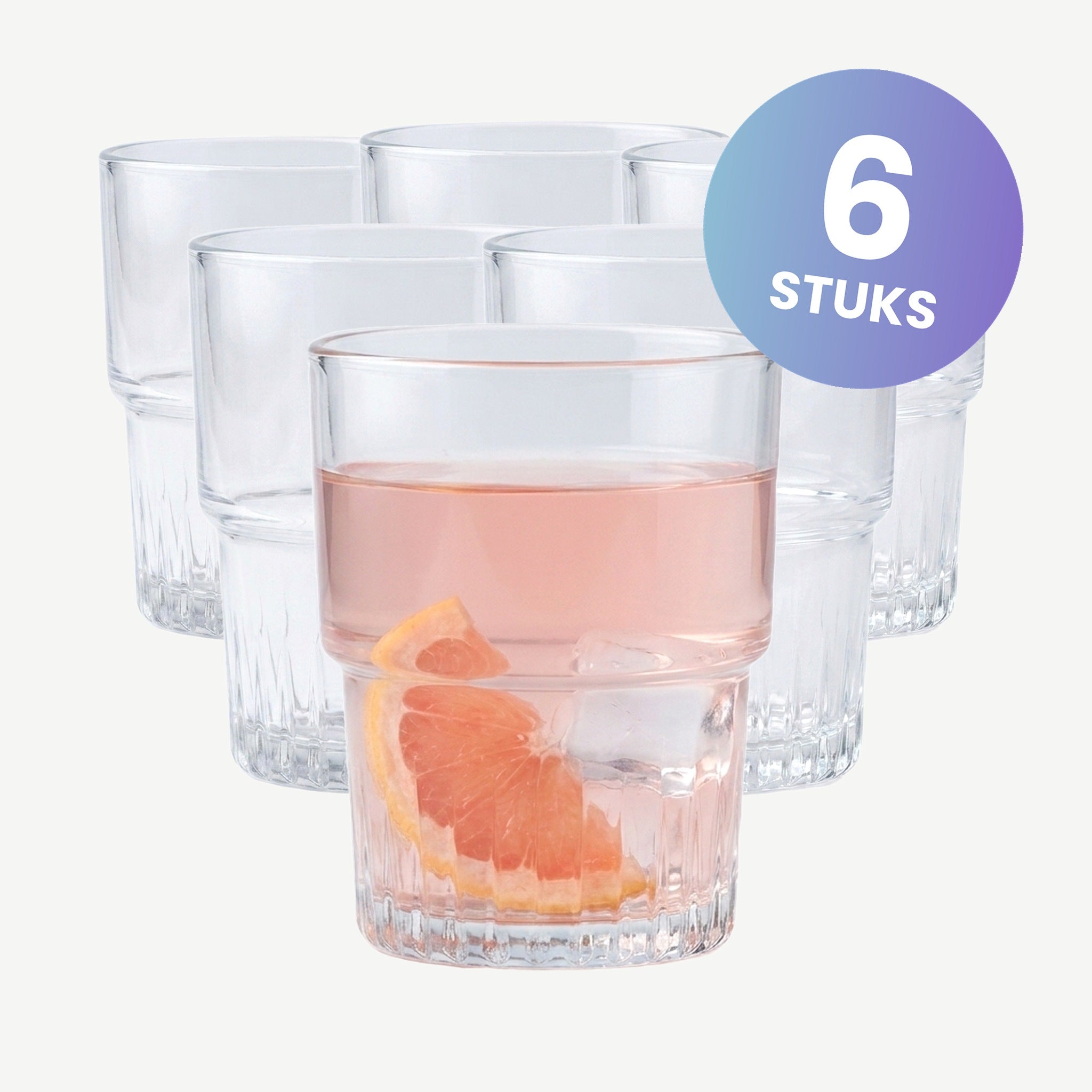 Duralex Empilable Tumbler 16 Cl Stapelbaar - set van 6 glazen