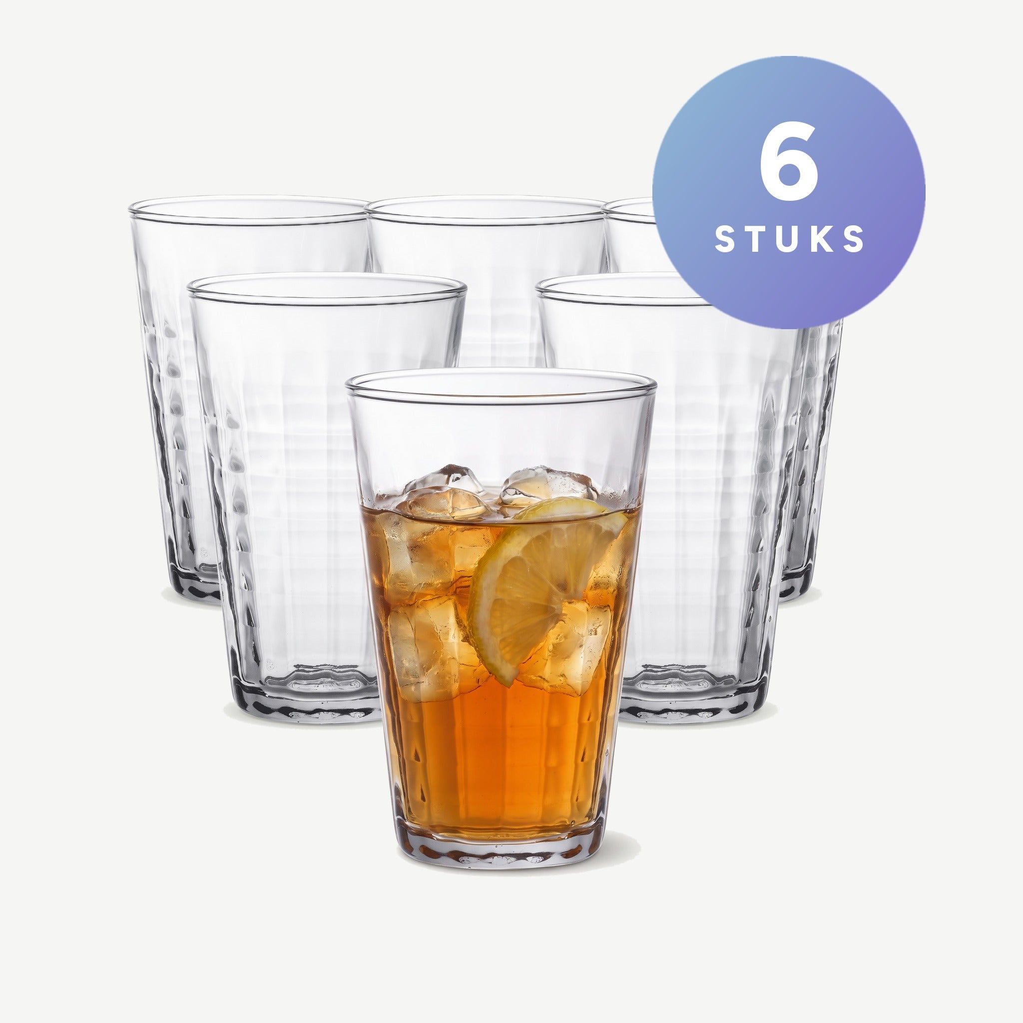 Duralex Prisme Longdrinkglas 33 Cl set van 6 glazen